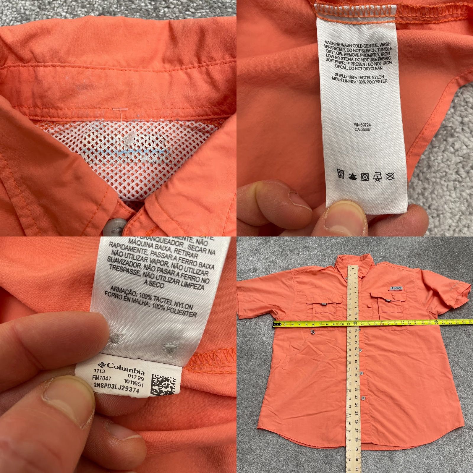 Vintage Columbia PFG Omni-Shade Bahama Shirt Men L Orange Short Sleeve Button-Up Casual Size US L / EU 52-54 / 3 - 8 Thumbnail