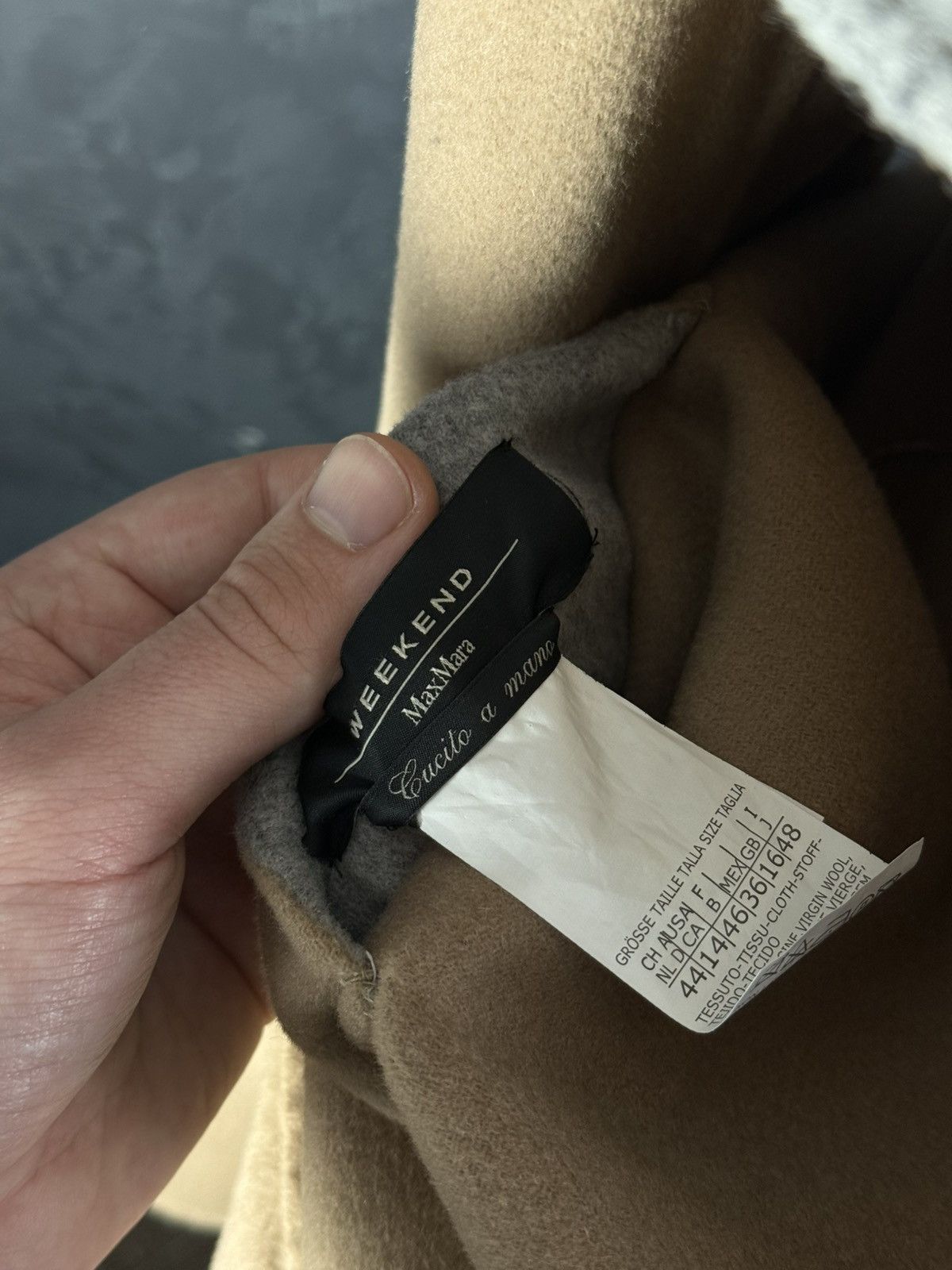 Weekend Max Mara Max Mara Cucito A Mano Wool Long Coat Belted Reversible Size XL / US 12-14 / IT 48-50 - 10 Thumbnail