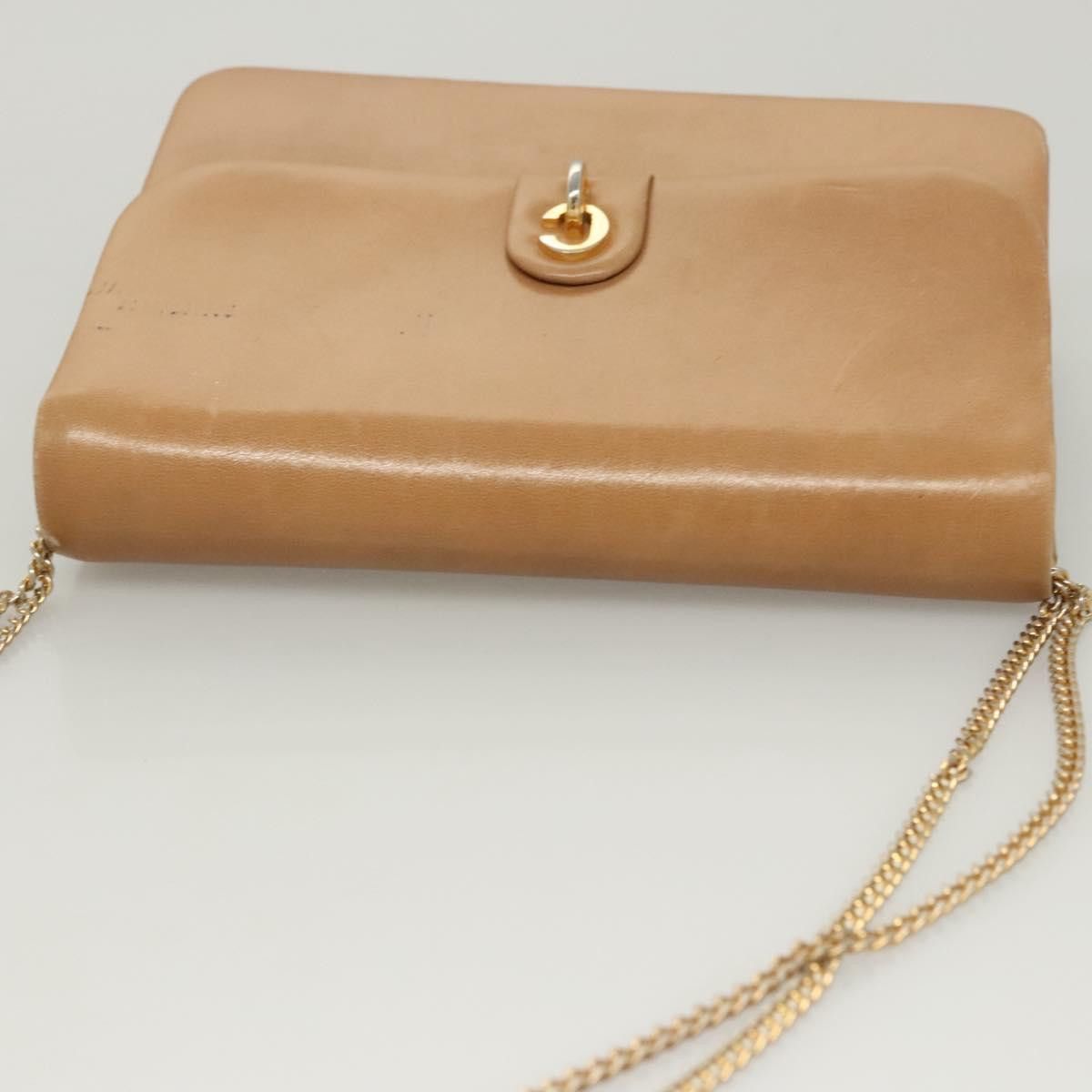 Dior DIOR Chain Shoulder Bag Leather Beige Gold Size ONE SIZE - 6 Thumbnail