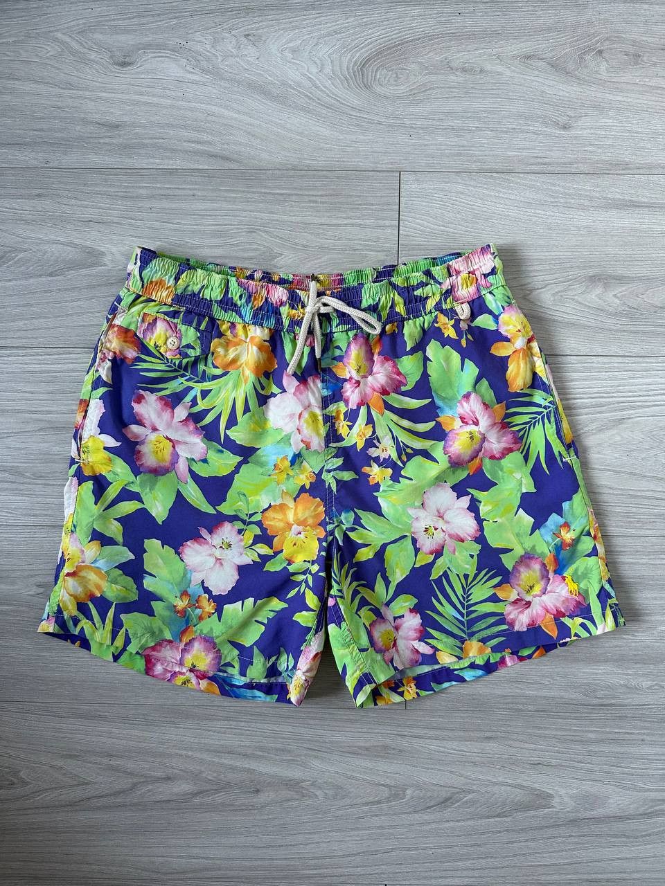 Vintage Polo Shorts Ralph Lauren Nylon Swim Shorts Size US 34 / EU 50 - 1 Thumbnail
