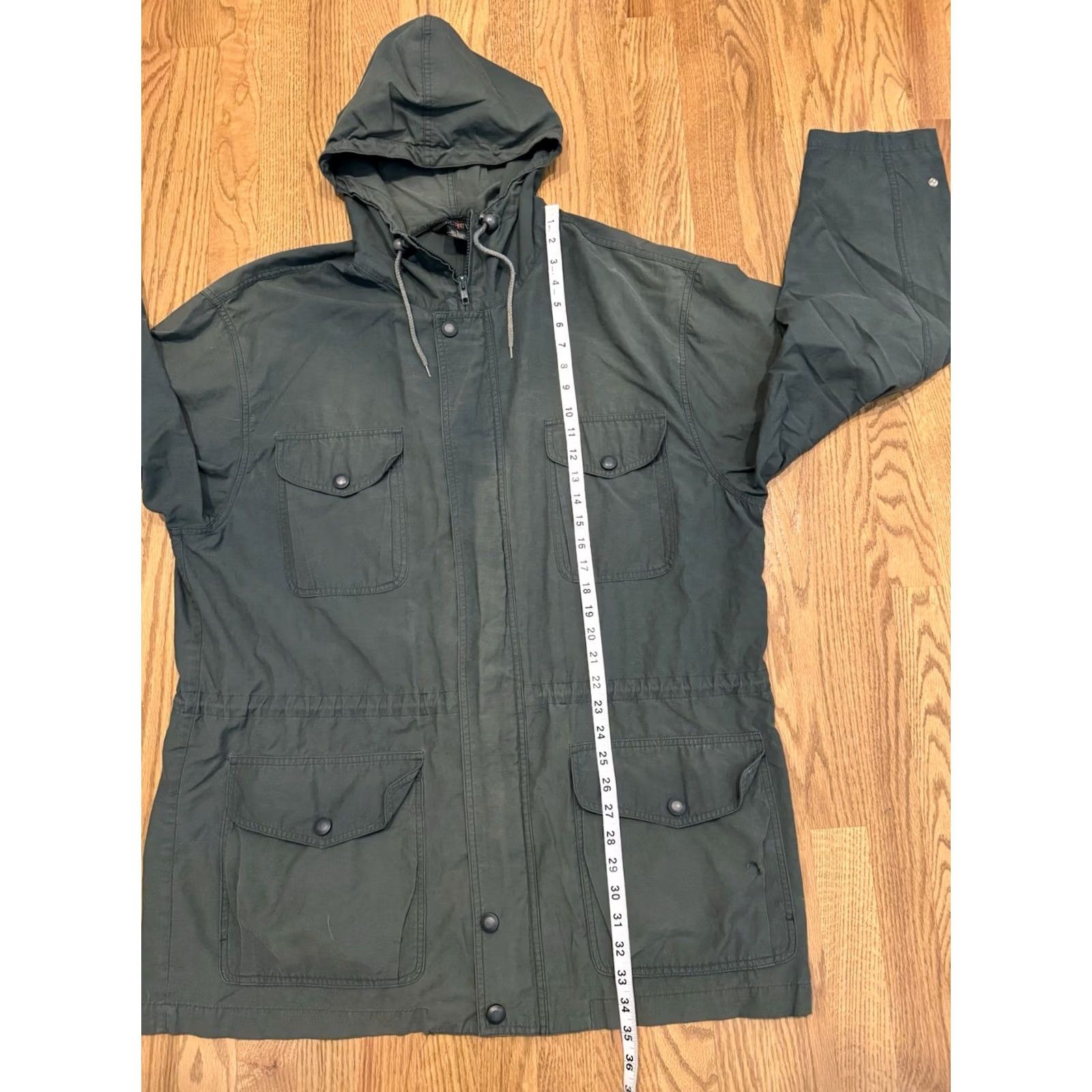 J.Crew VINTAGE J.CREW Jacket Parka Hooded Snap XL Men Green Cotton Nylon Oarsman Vintage Size US XL / EU 56 / 4 - 5 Thumbnail
