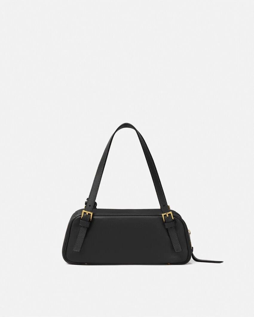 Versace VERSACE $1450 B/G Leather Bowling Shoulder Bag New Auth Size ONE SIZE - 4 Thumbnail