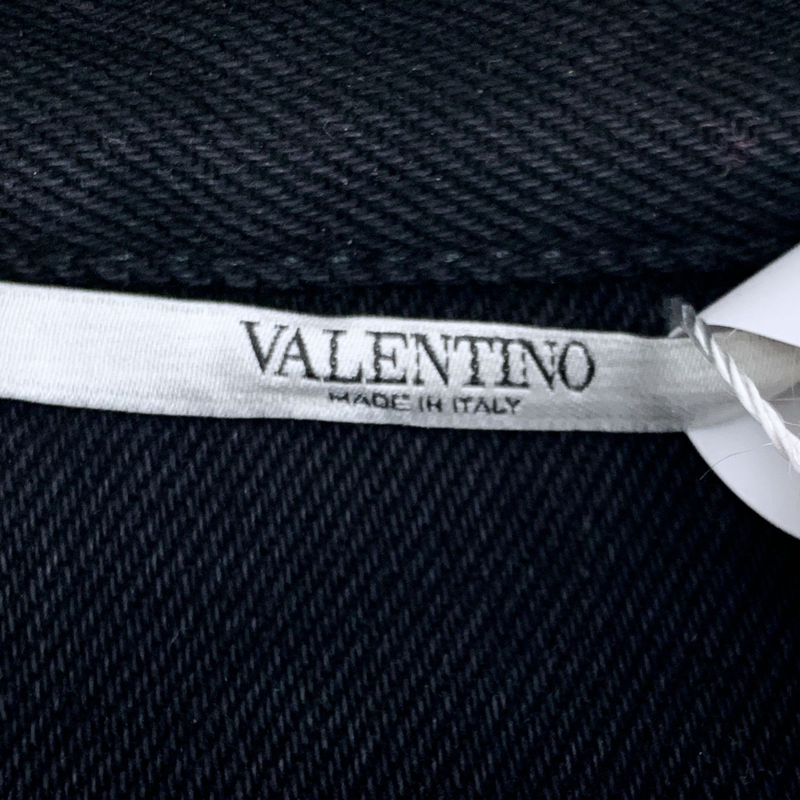 Valentino Valentino Jacket – Black Cotton Denim (Size XS) Size XS / US 0-2 / IT 36-38 - 2 Thumbnail