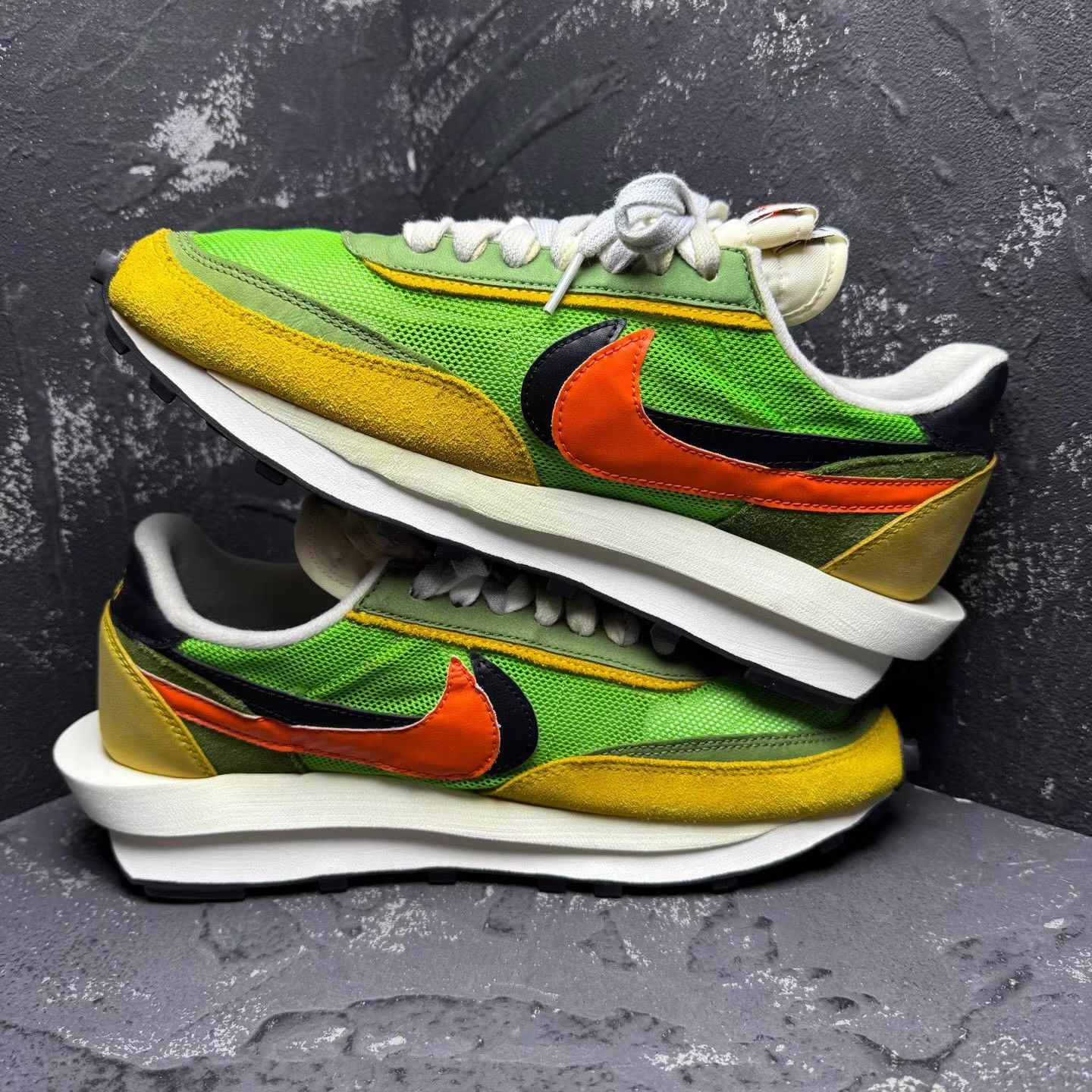 Nike Sacai x Nike Yellow Green 1.0 Q10 Size US 9.5 / EU 42-43 - 5 Thumbnail