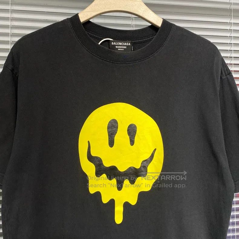 Balenciaga Balenciaga Short-sleeved T-shirt dissolved smile danger vi Size US L / EU 52-54 / 3 - 3 Thumbnail
