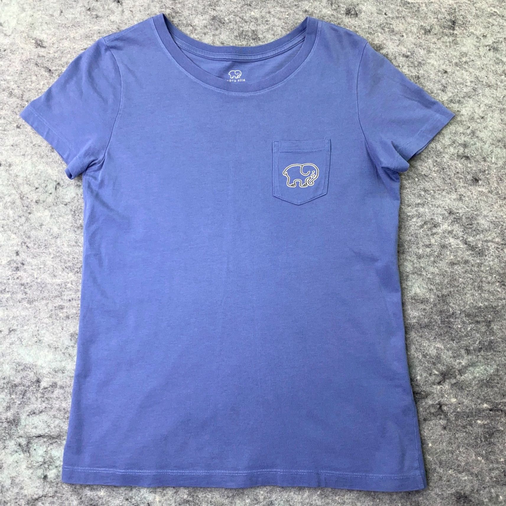 Vintage Ivory Ella Womens T-Shirt XS Blue Short Sleeve Round Neck Cotton Jersey Casual Size XS / US 0-2 / IT 36-38 - 2 Thumbnail