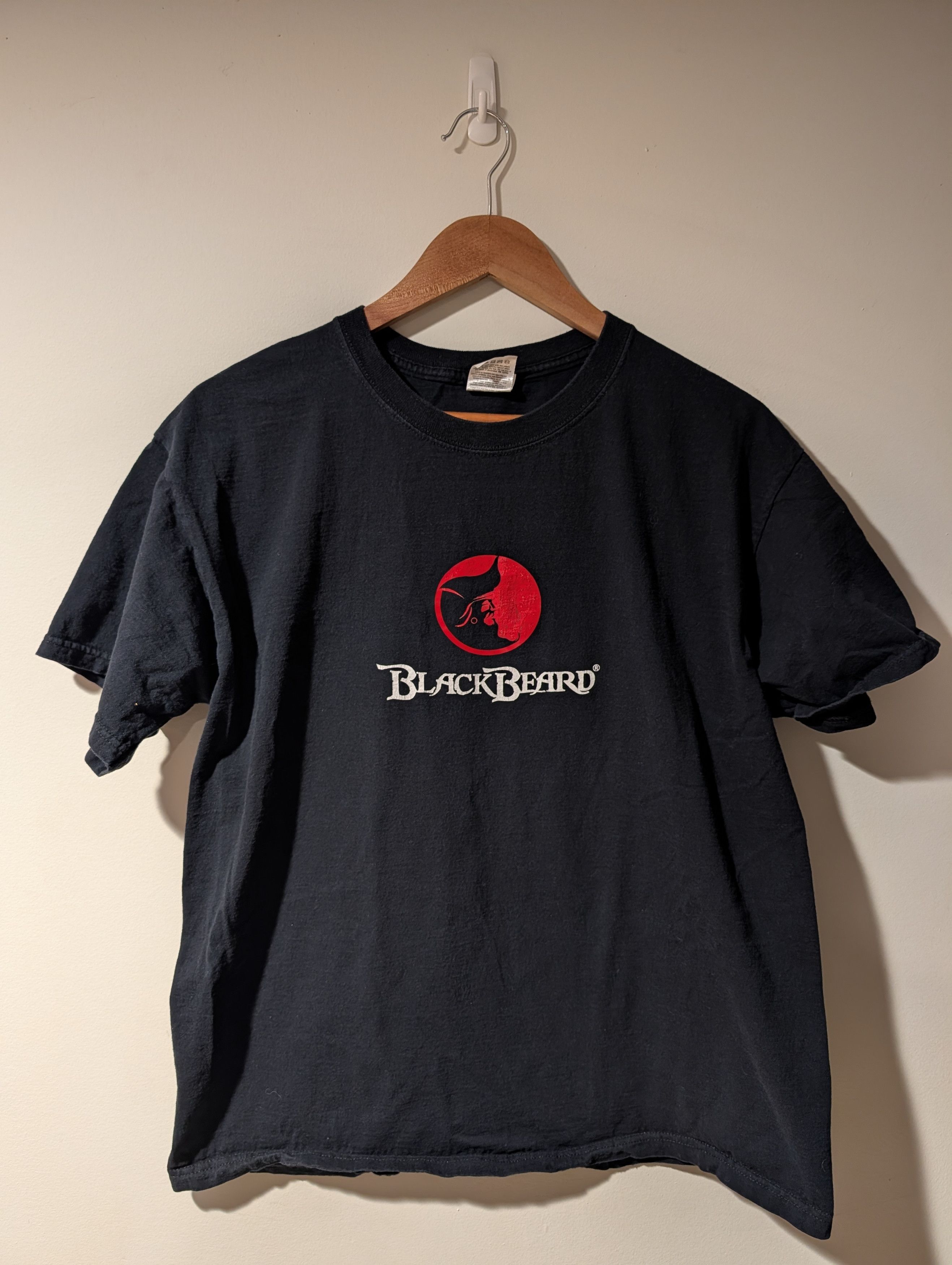 Fruit Of The Loom Vintage Black Beard Spiced Rum 86 Captain Morgan T-Shirt Size US L / EU 52-54 / 3 - 1 Thumbnail