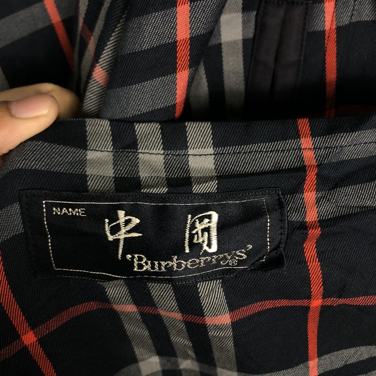 Burberry 🔥Vtg Long Jacket Trench Burberrys Nova Check Design Size US M / EU 48-50 / 2 - 17 Thumbnail