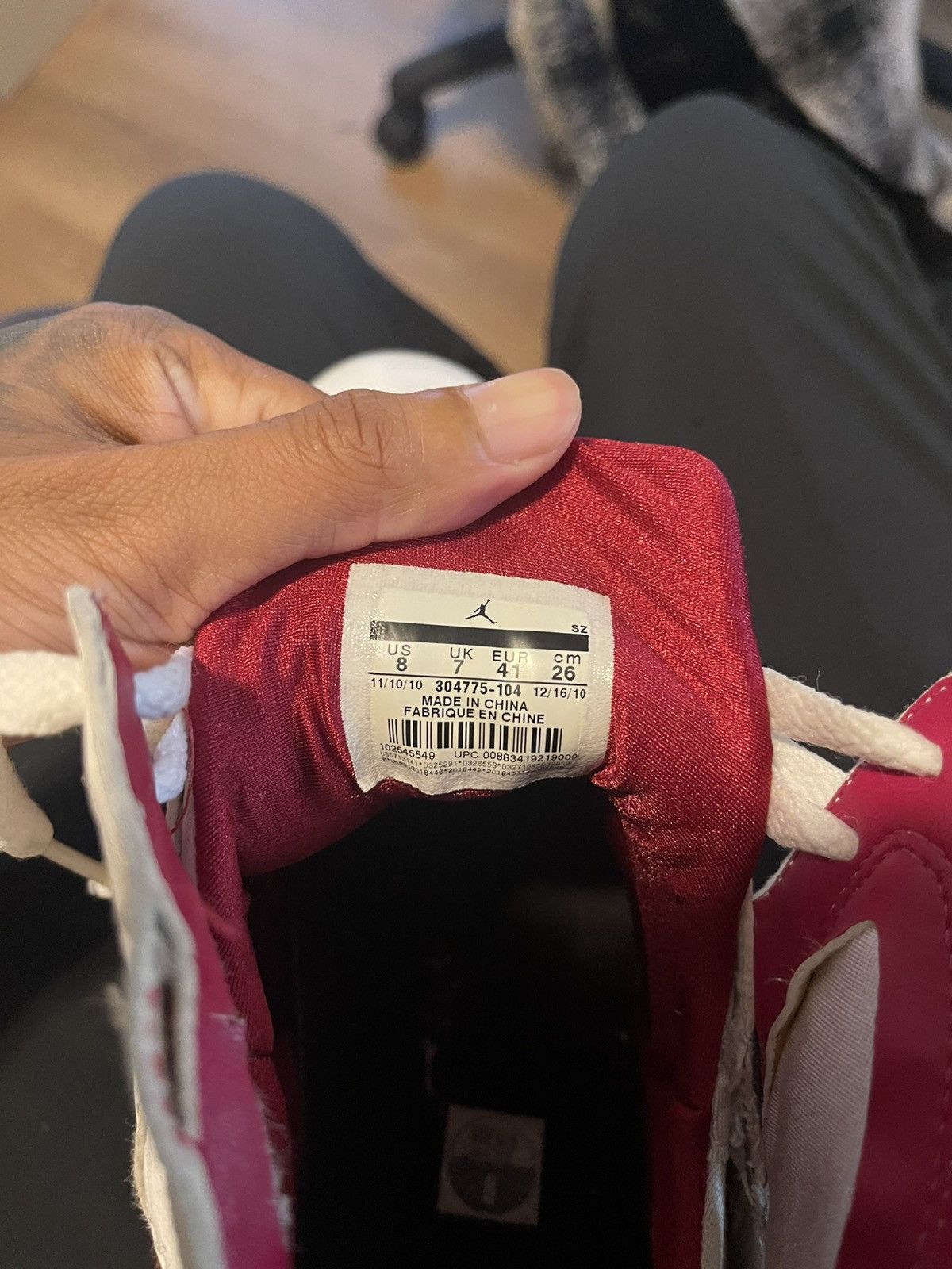 Jordan Brand 2011 Air Jordan VII "Cardinal" 7s Size US 8 / EU 41 - 6 Thumbnail
