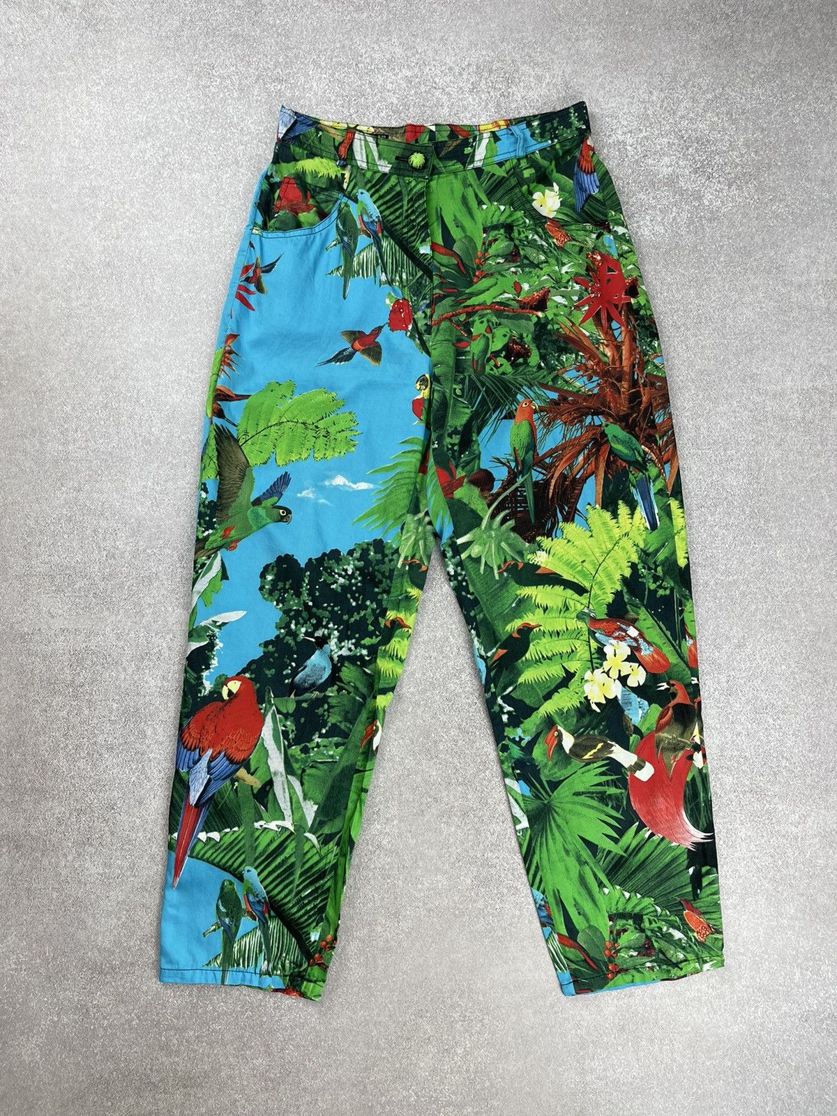 Louis Feraud × Vintage Louis Feraud Suit Blazer Trousers Tropical Bird Print Size M / US 6-8 / IT 42-44 - 12 Thumbnail