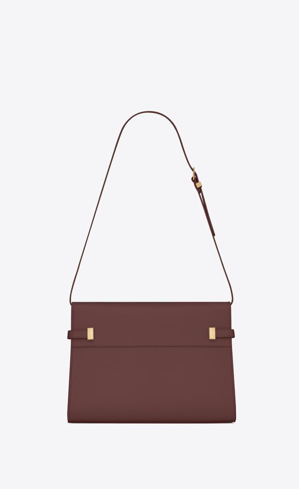 Saint Laurent Paris o1s1wg111024 Size : OS / Manhattan Small Bag in Burgundy Size ONE SIZE - 3 Thumbnail