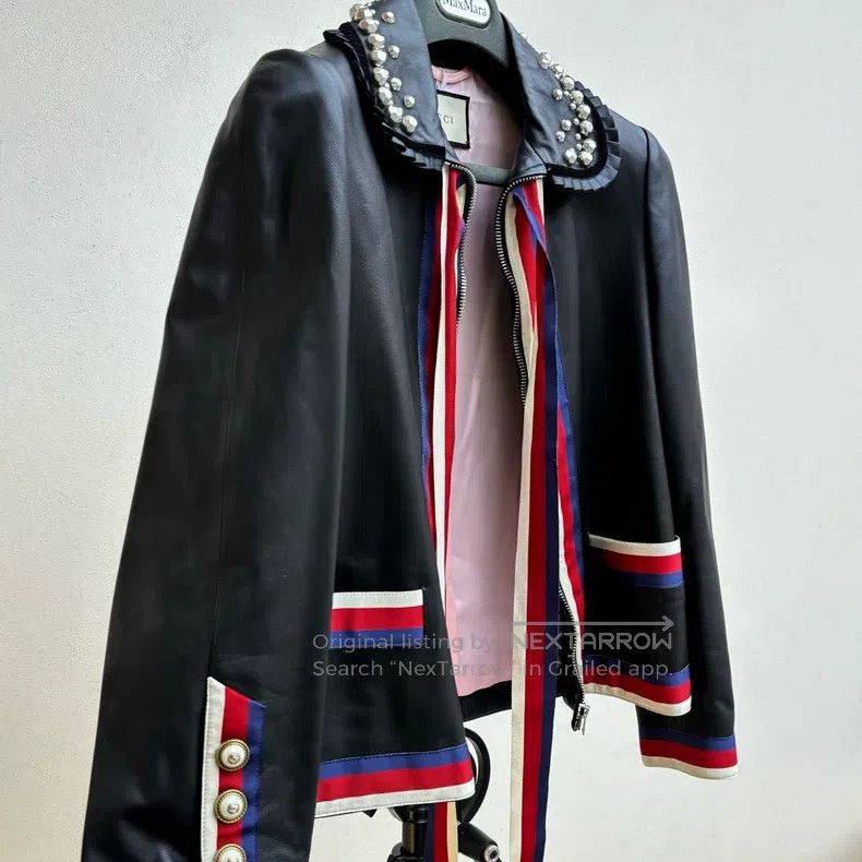 Gucci Gucci Black soft sheepskin jacket Size XS / US 0-2 / IT 36-38 - 4 Thumbnail