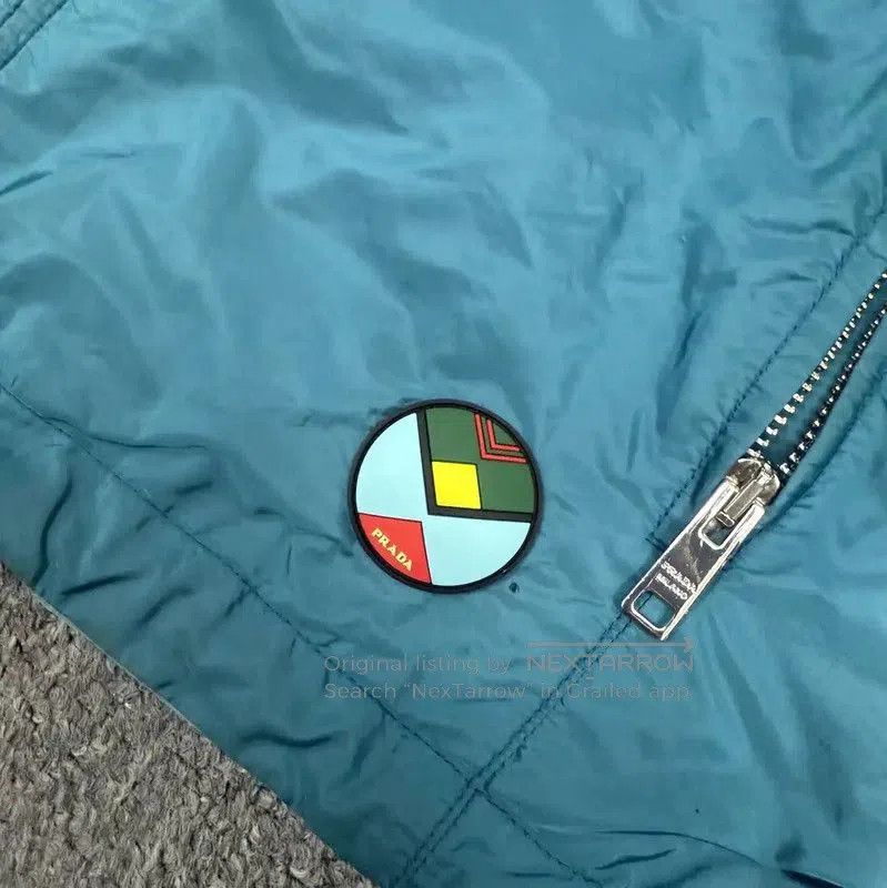 Prada Prada Men's Blue Polyester Jacket. Size US M / EU 48-50 / 2 - 2 Thumbnail