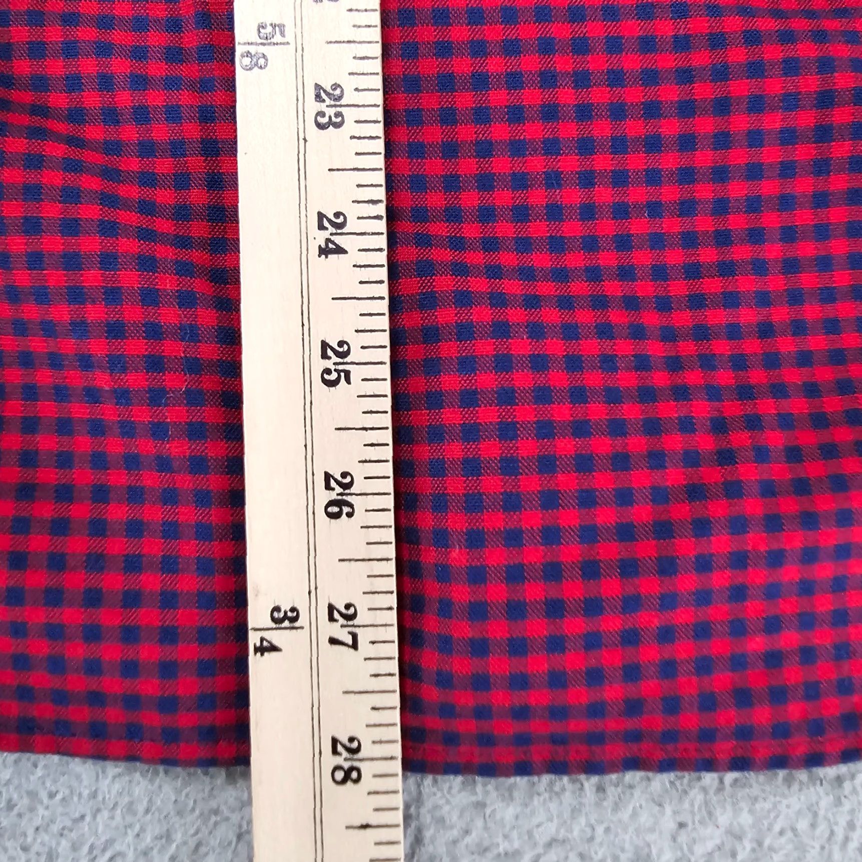 Gap GAP Shirt Mens Small Red Blue Check Knit Button Up Long Sleeve Preppy Size US S / EU 44-46 / 1 - 7 Thumbnail