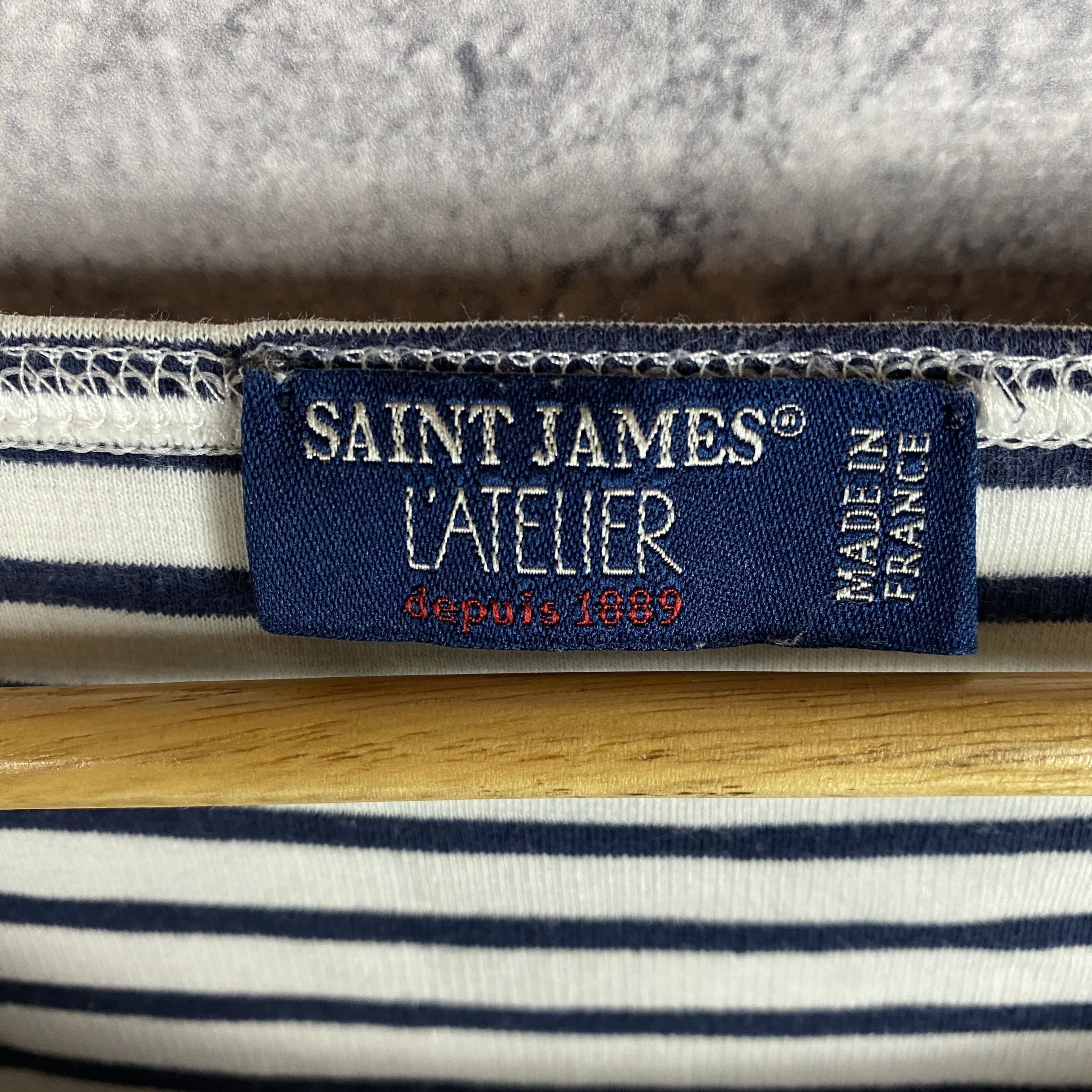 Saint James Saint James Striped Longsleeve Women's White Blue Size XXS Size XXS / US 00 / IT 34 - 5 Thumbnail