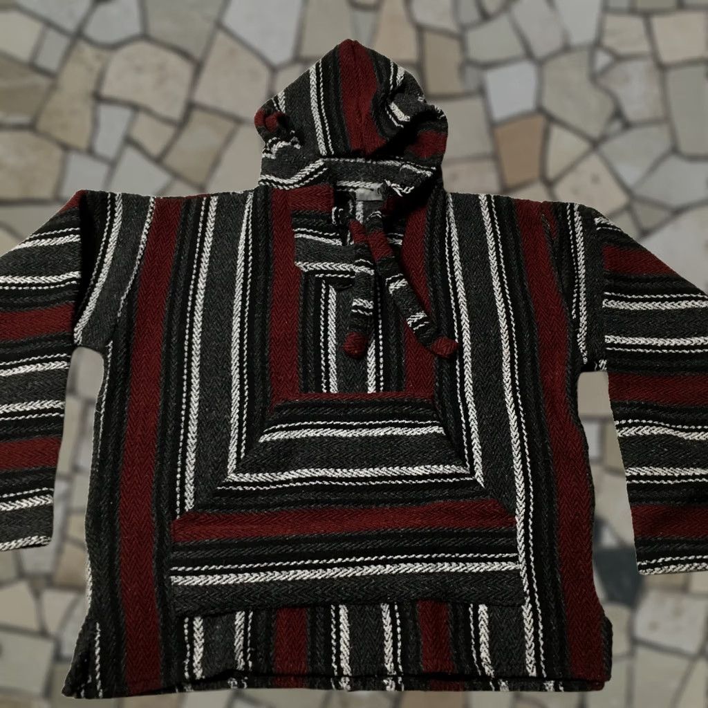 Sunspel sunspec Hoodie Men Size XS Multicolored Striped Hippie Boho Knit Drug Rug Size US XS / EU 42 / 0 - 1 Thumbnail