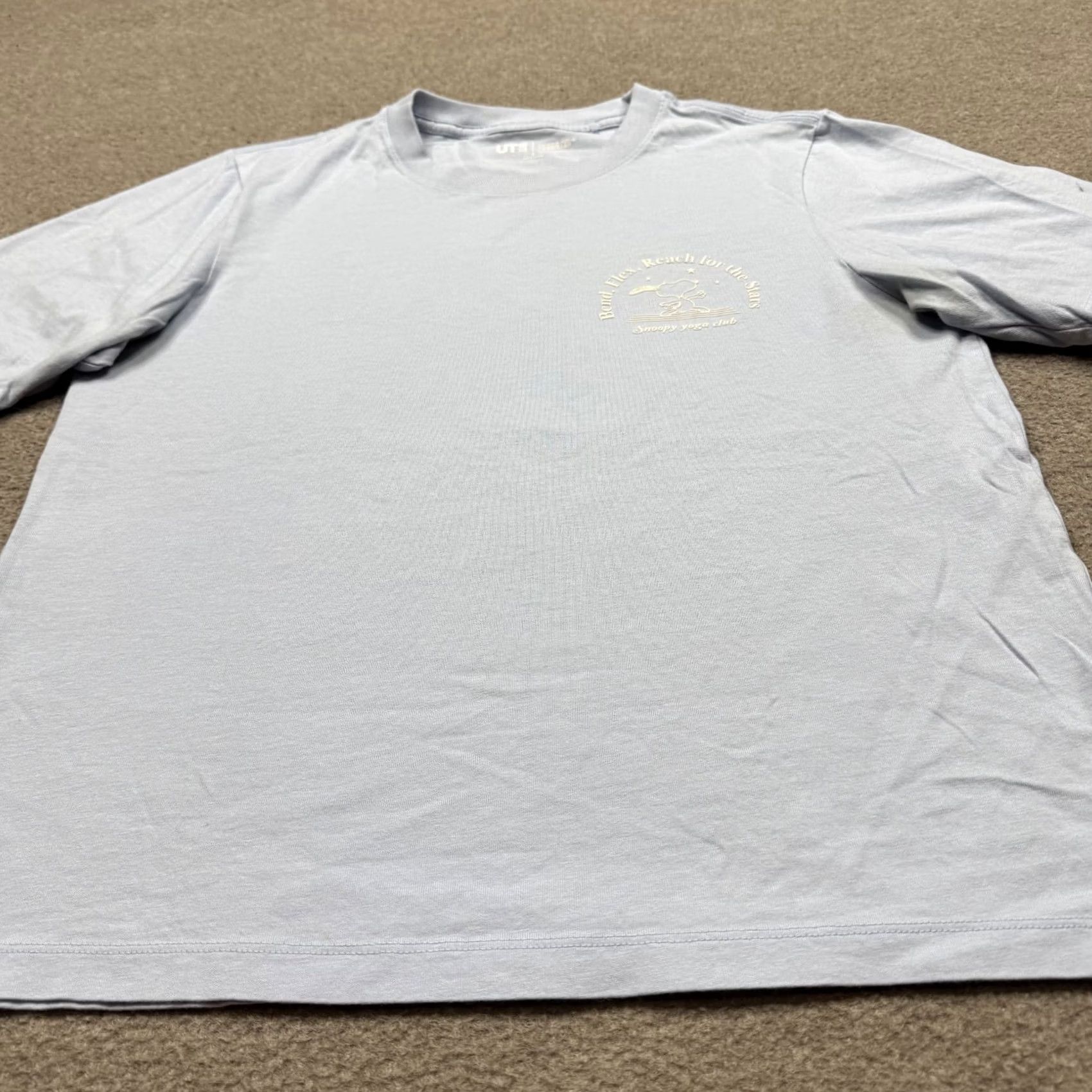 Uniqlo Uniqlo Peanuts x Snoopy Women's Shirt Blue Size S Short Sleeve Crew Neck Cropped Size S / US 4 / IT 40 - 2 Thumbnail
