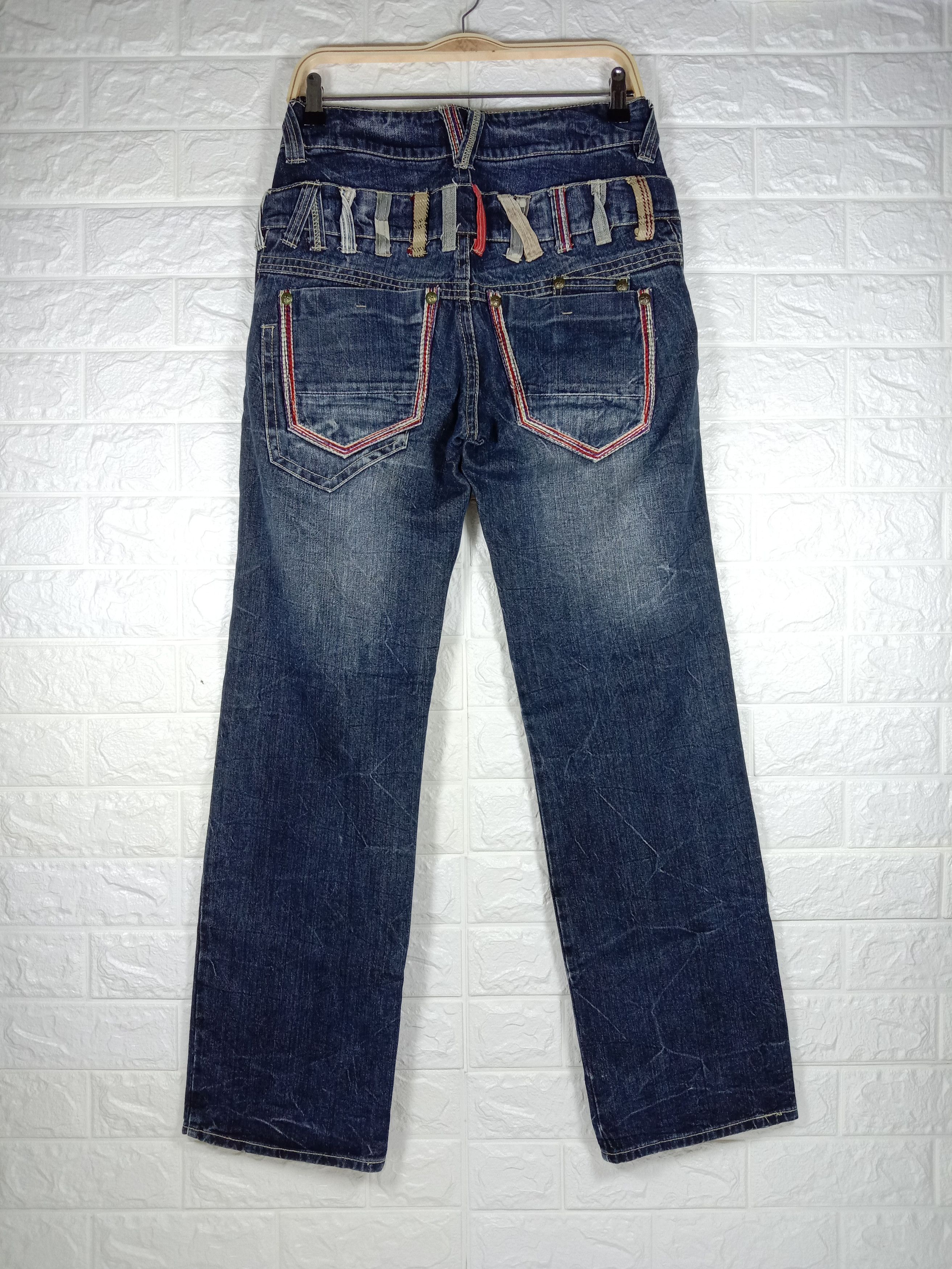 Japanese Brand Vintage Japanese SORRIDERE Double Waist Jeans Size US 31 - 5 Thumbnail