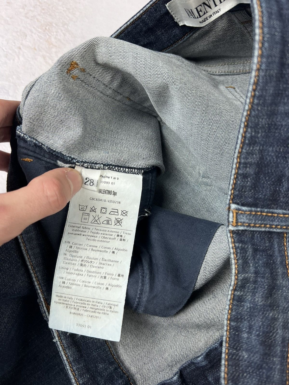Valentino Avant Garde Luxury Valentino Denim Vintage Classic Style Y2k Size 28" / US 6 / IT 42 - 7 Thumbnail