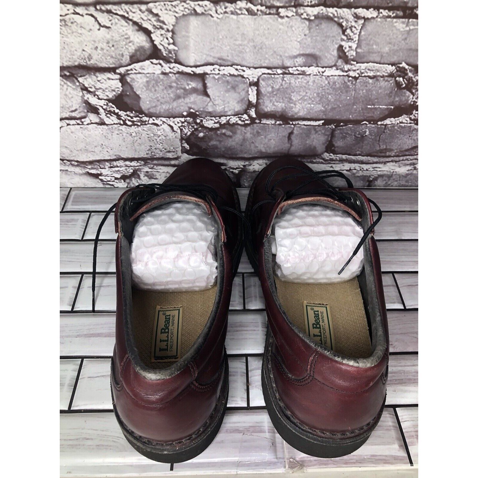 L.L. Bean L.L Bean Freeport Maine Red Leather Oxfords Lace Up Shoes Me Size US 10 / EU 43 - 19 Thumbnail