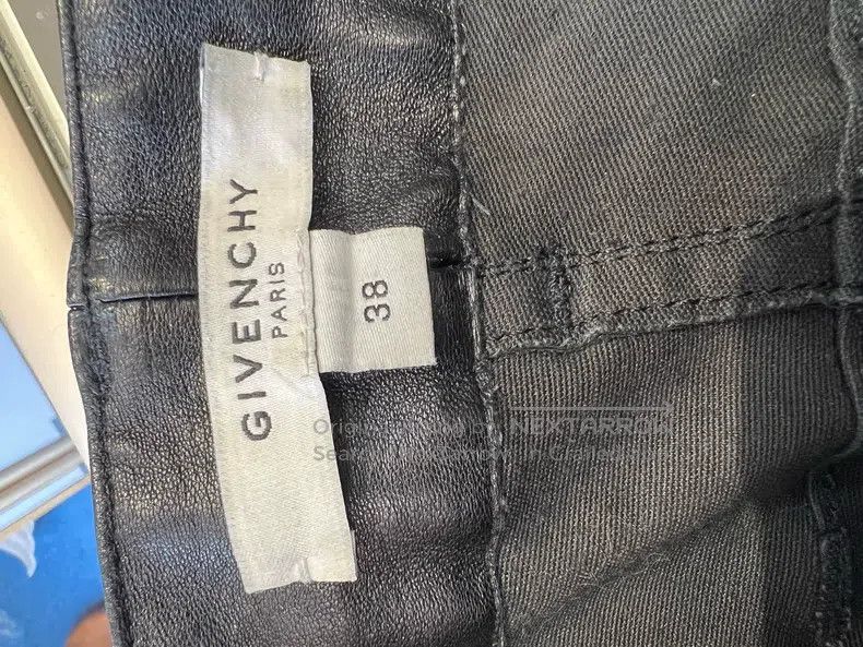 Givenchy Givenchy Black Ladies Leather Pants Size 37" - 3 Thumbnail