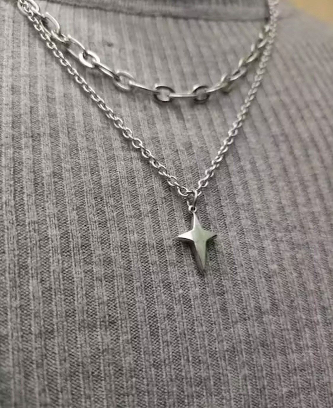 Jewelry Cross Titanium steel Necklace Chain Size ONE SIZE - 5 Thumbnail