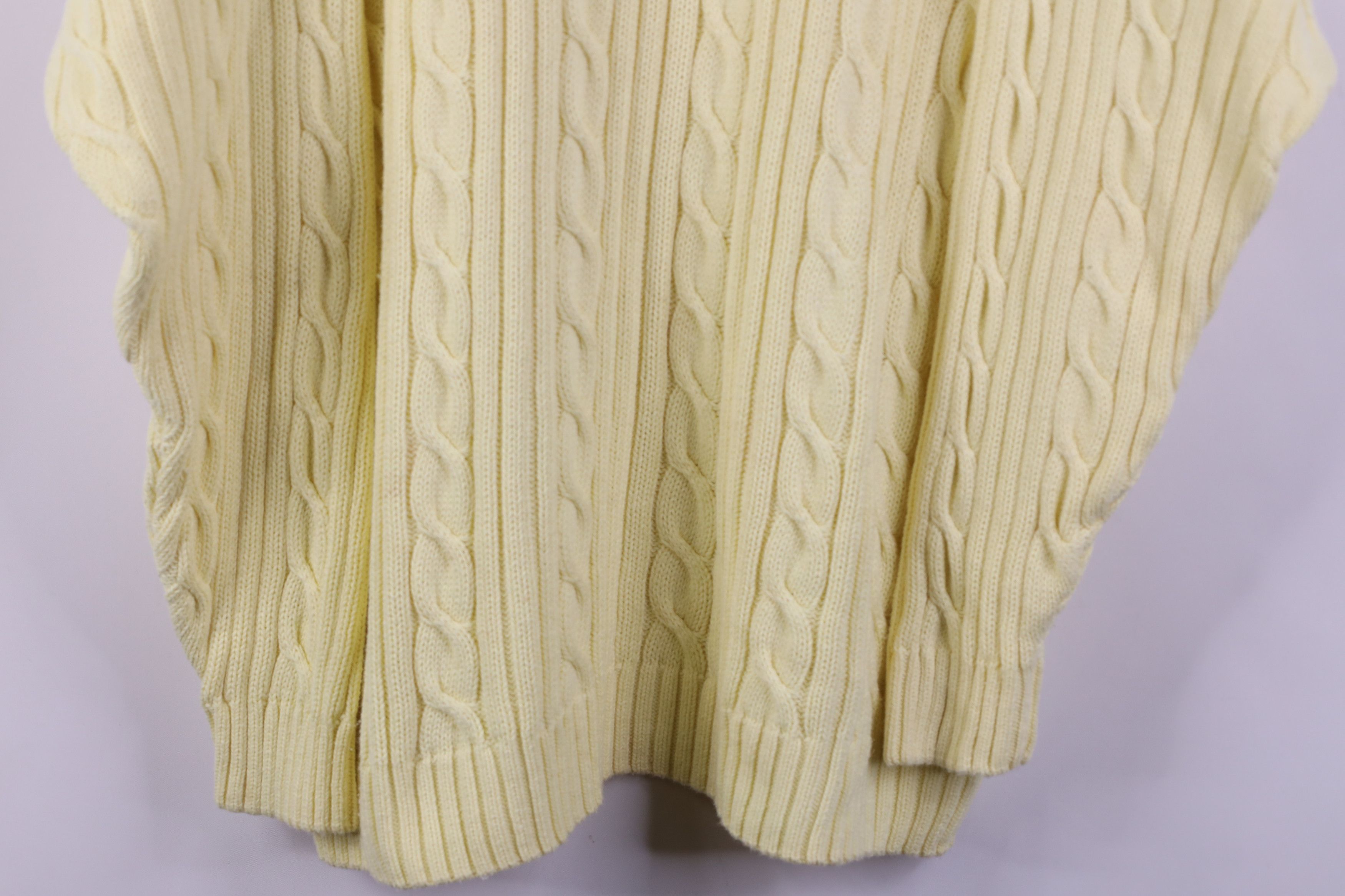 Vintage Vintage 90s Streetwear Ribbed Cable Knit Fisherman Sweater Size XXL / US 16-18 / IT 52-54 - 3 Thumbnail