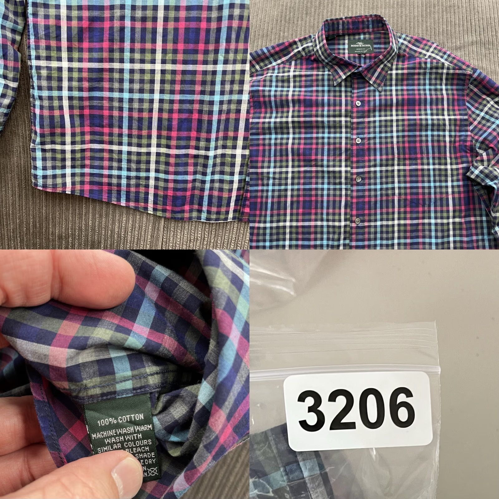 Rodd & Gunn Rodd & Gunn Men Shirt Long Sleeve Plaid Cotton 2XL Button-Up Casual Sports Fit Regular Size US XXL / EU 58 / 5 - 8 Thumbnail