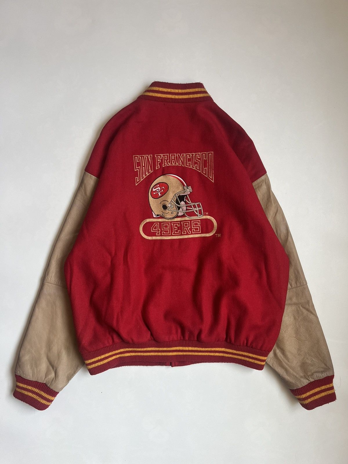NFL 90's San Francisco 49Ers Wool Varsity Jacket Size US L / EU 52-54 / 3 - 2 Thumbnail