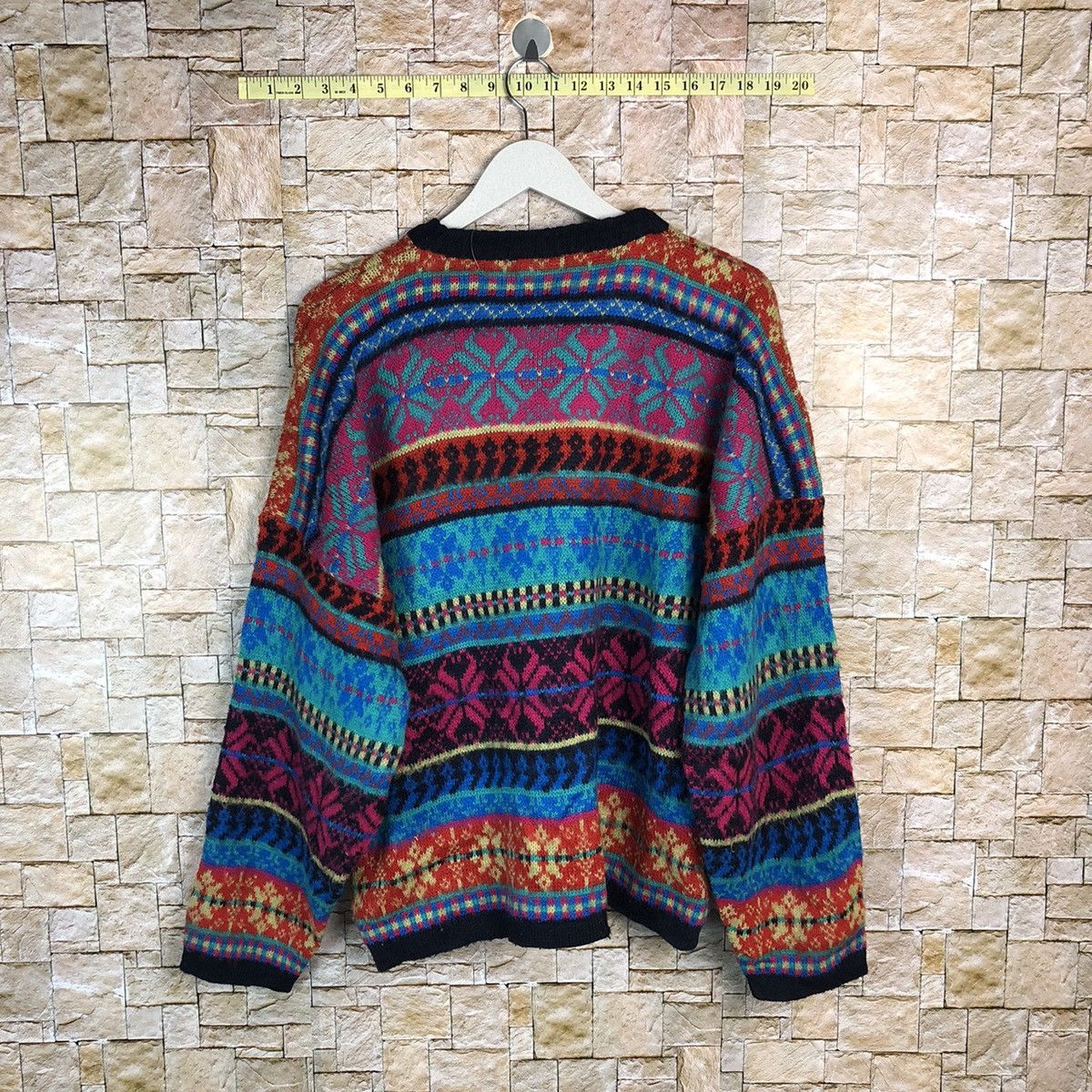 Homespun Knitwear Folli Follie Pink sweatshirt art vintage Knitwear #A311 Size US L / EU 52-54 / 3 - 12 Thumbnail