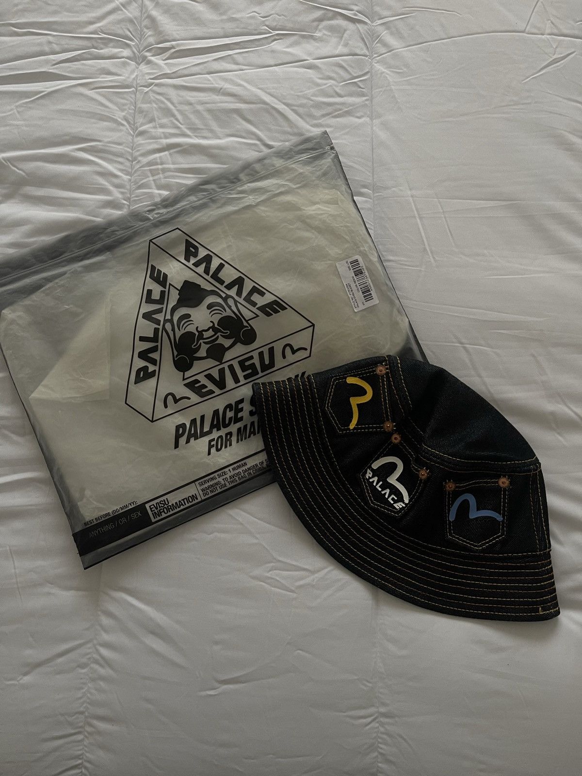 Evisu × Palace Palace Evisu Bucket Hat Indigo L/XL Size ONE SIZE - 2 Thumbnail