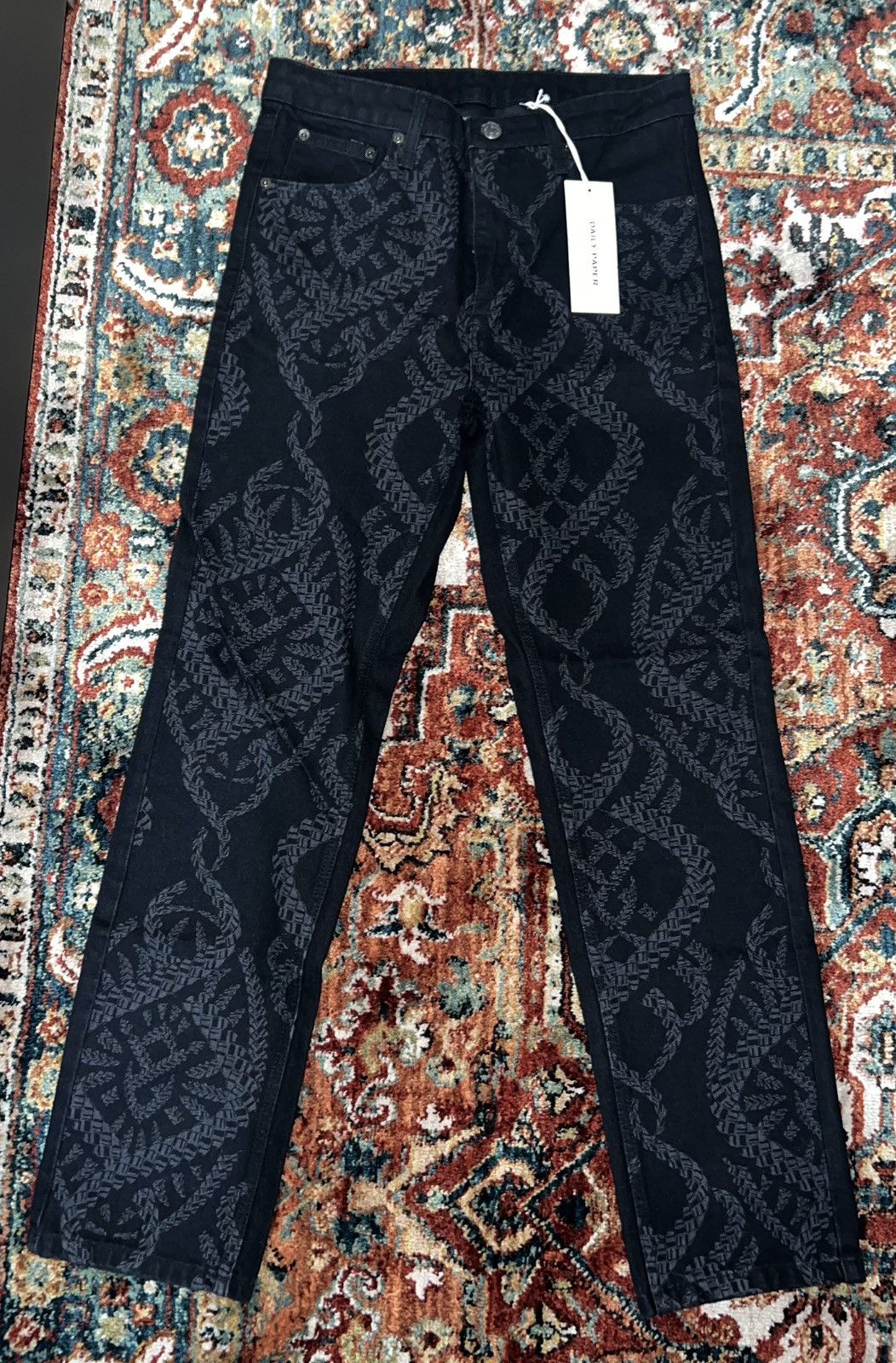 Daily Paper Daily Paper Black Jeans Braids Pants Size US 30 / EU 46 - 8 Thumbnail