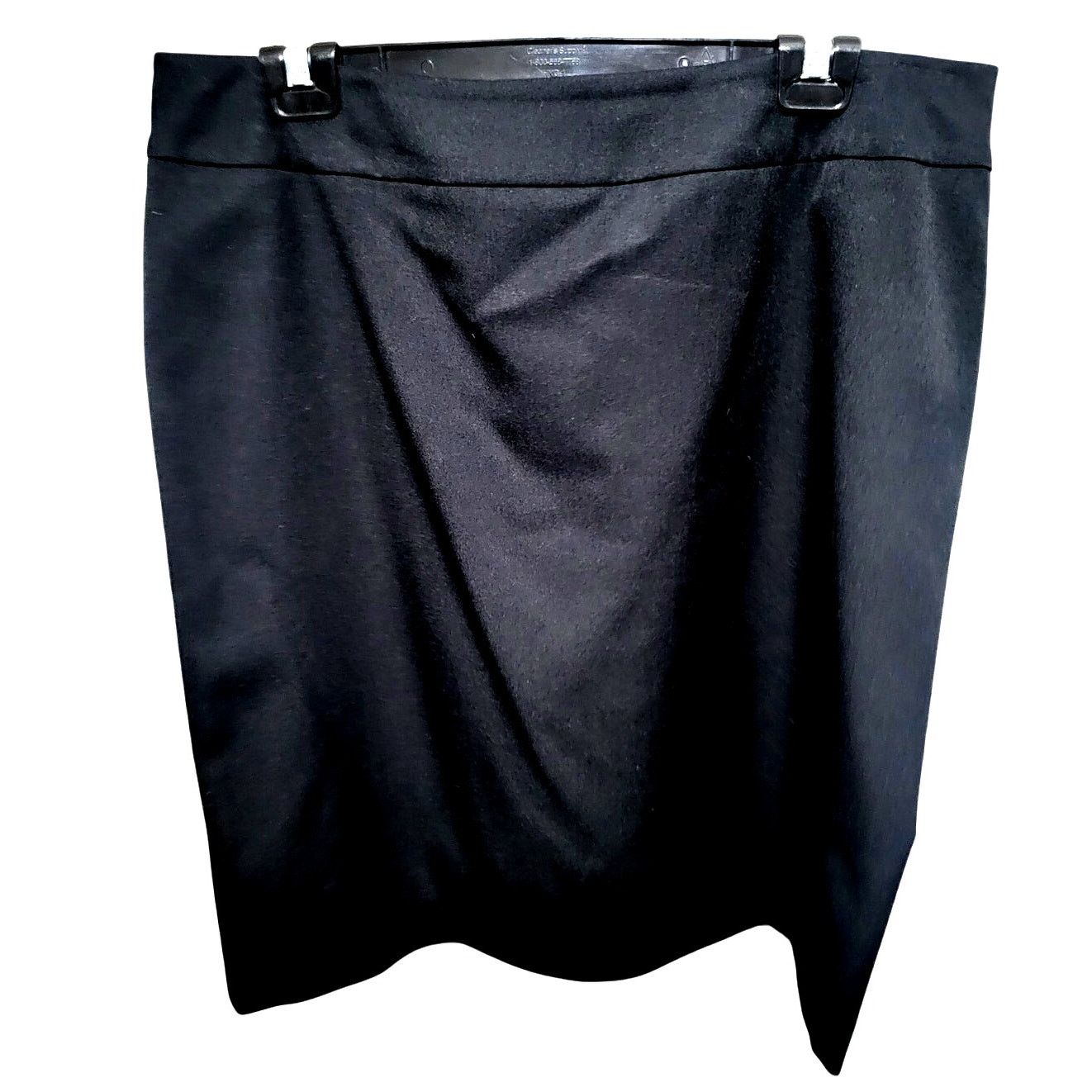 Anne Klein Anne Klein Black Midi Pencil Skirt - 16 Size 38" / US 16 / IT 52 - 1 Thumbnail