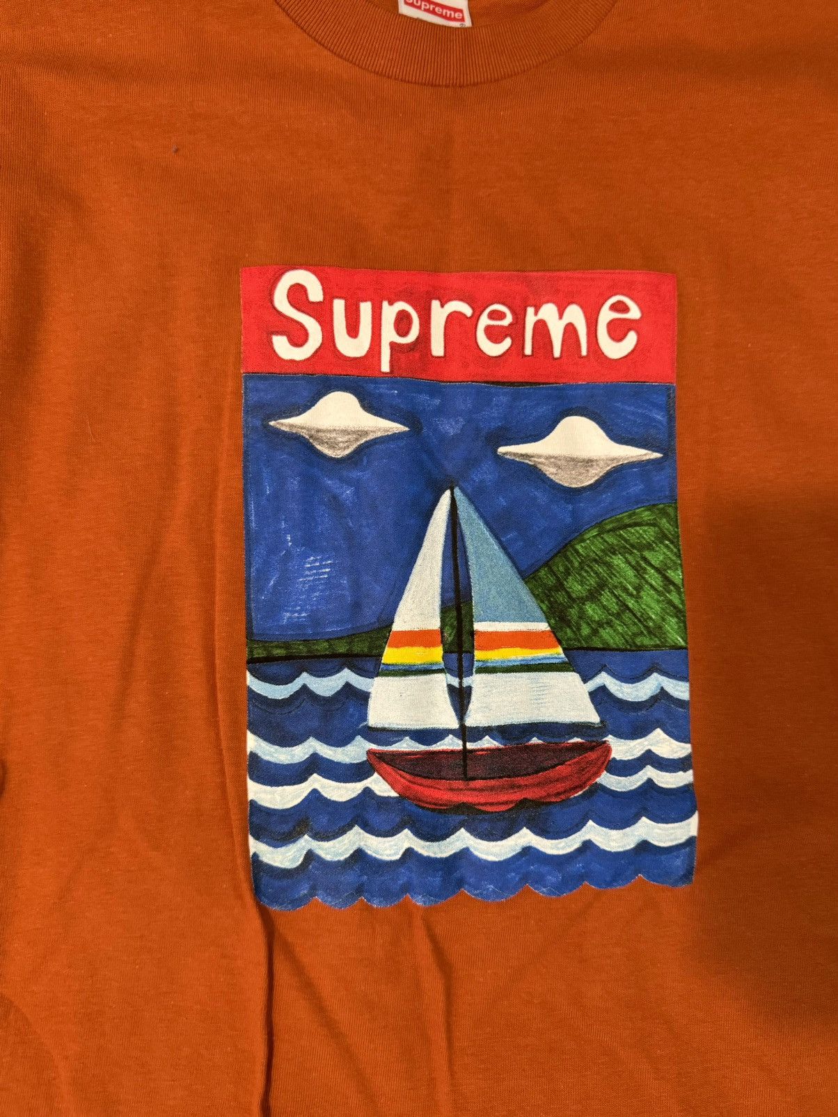 Supreme Supreme Sailboat Tee Size US M / EU 48-50 / 2 - 2 Thumbnail