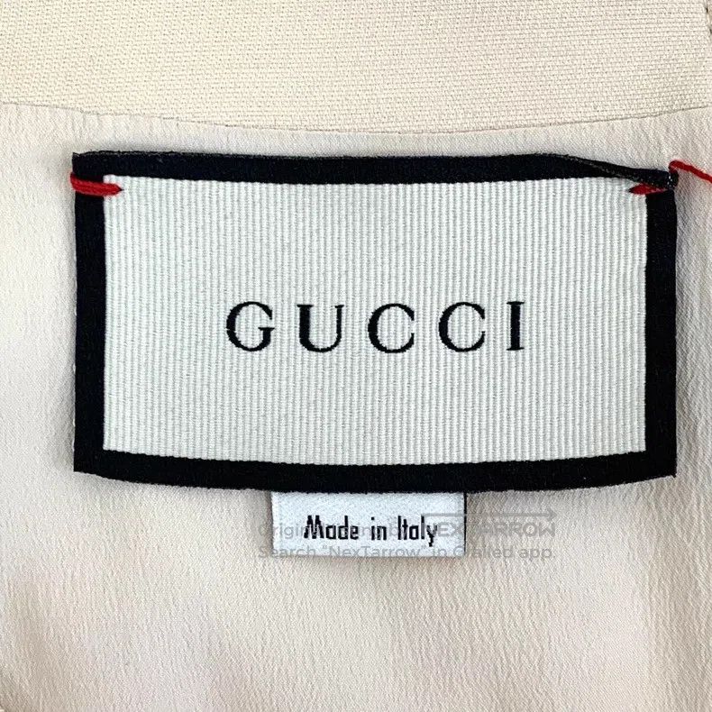 Gucci Gucci Beige mulberry silk round-neck short-sleeved dress Size XS / US 0-2 / IT 36-38 - 6 Thumbnail