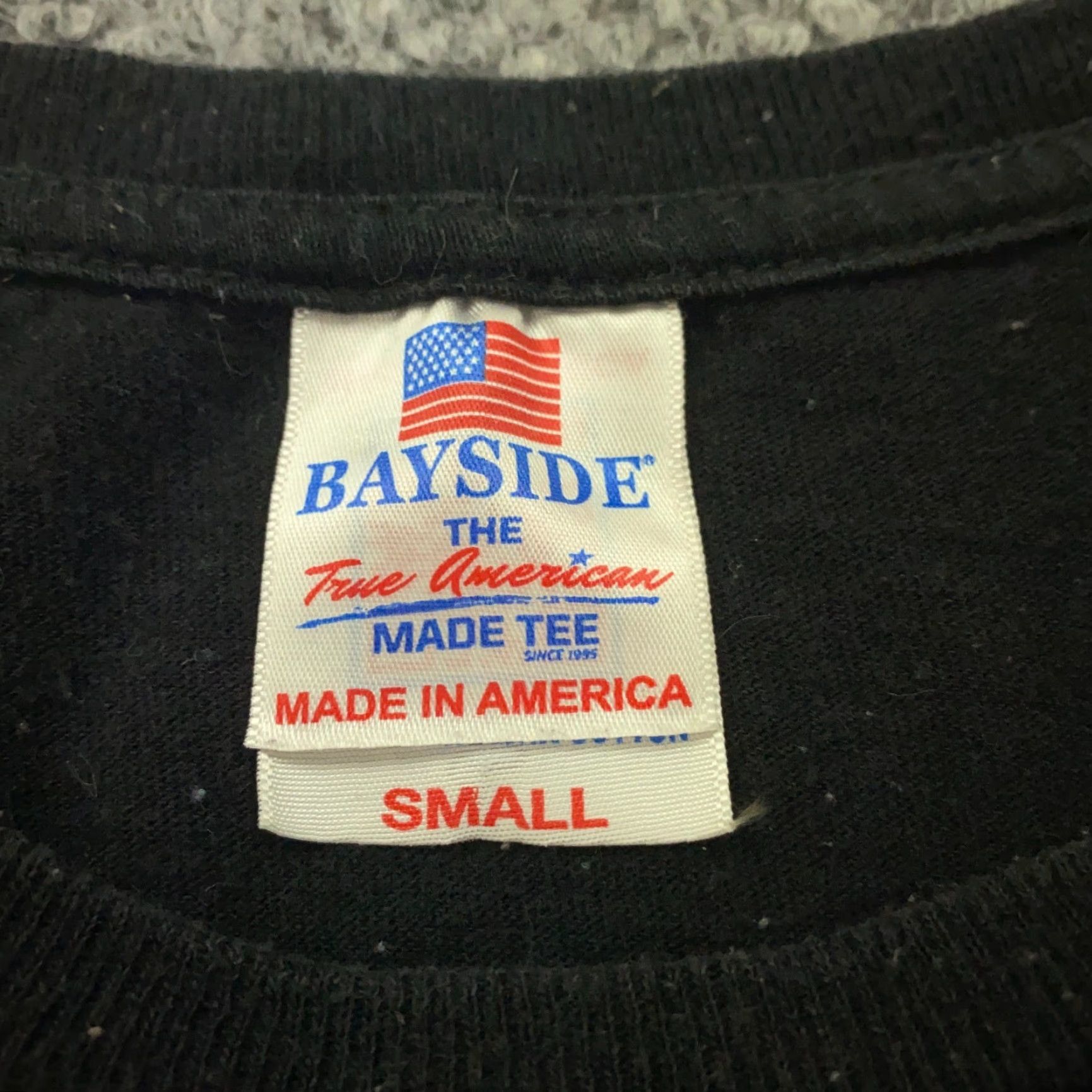 Vintage Vintage Bayside USMC Seal Shirt Mens Small Black Cotton Jersey Logo Military USA Short Sleeve Crew Neck T-Shirt Size US S / EU 44-46 / 1 - 4 Thumbnail