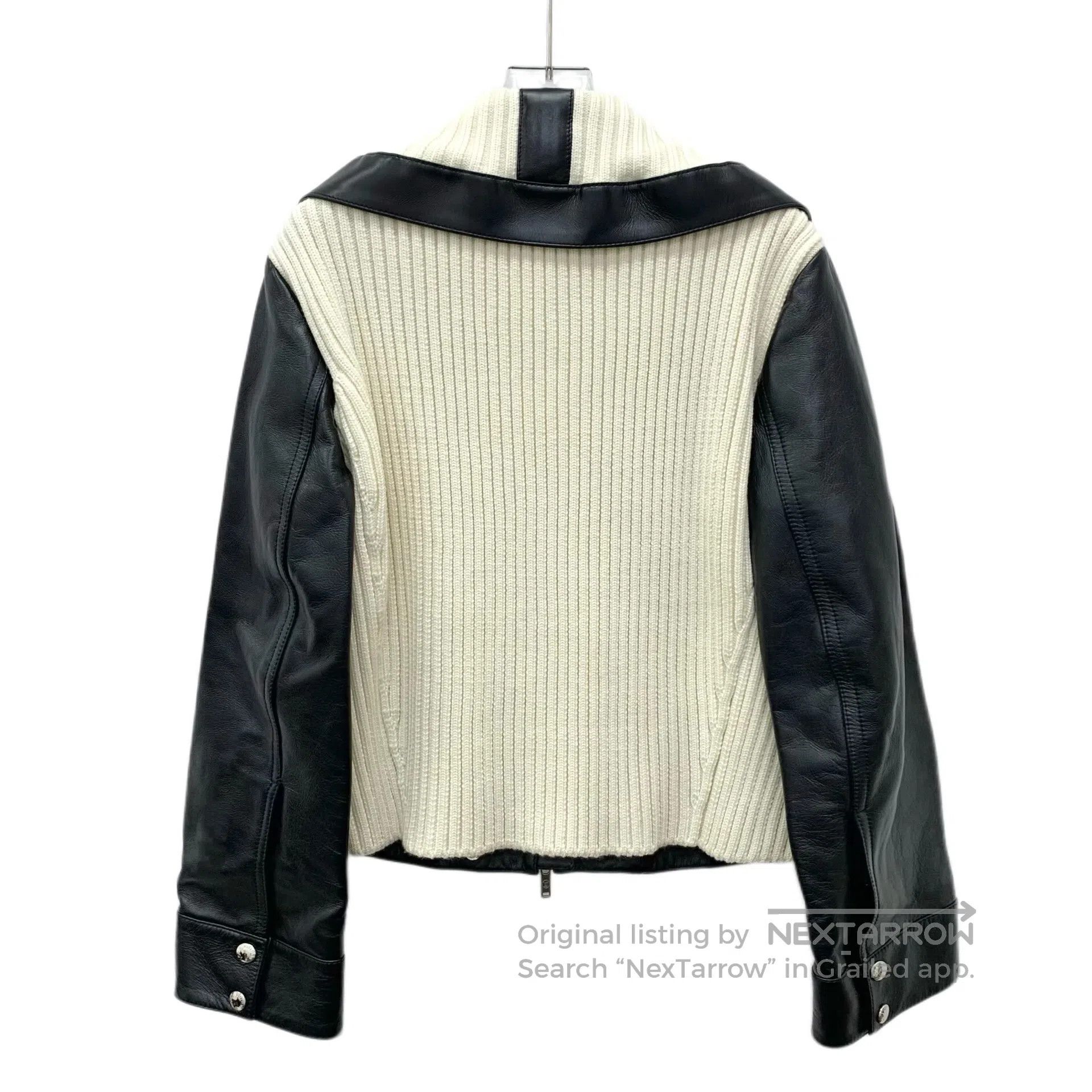 Louis Vuitton Louis Vuitton Black Lapel Sheepskin Long Sleeve Knit Patch Size XXS / US 00 / IT 34 - 2 Thumbnail