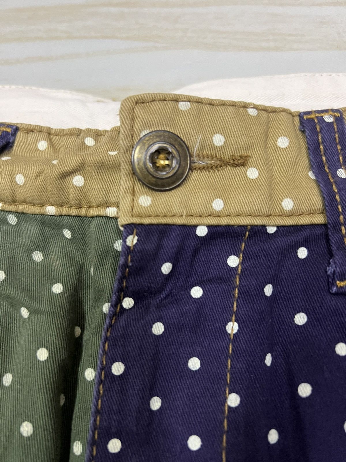 Japanese Brand Japanese Brand Cube Sugar Polkadot Cropped Trousers Pant Size US 30 / EU 46 - 6 Thumbnail