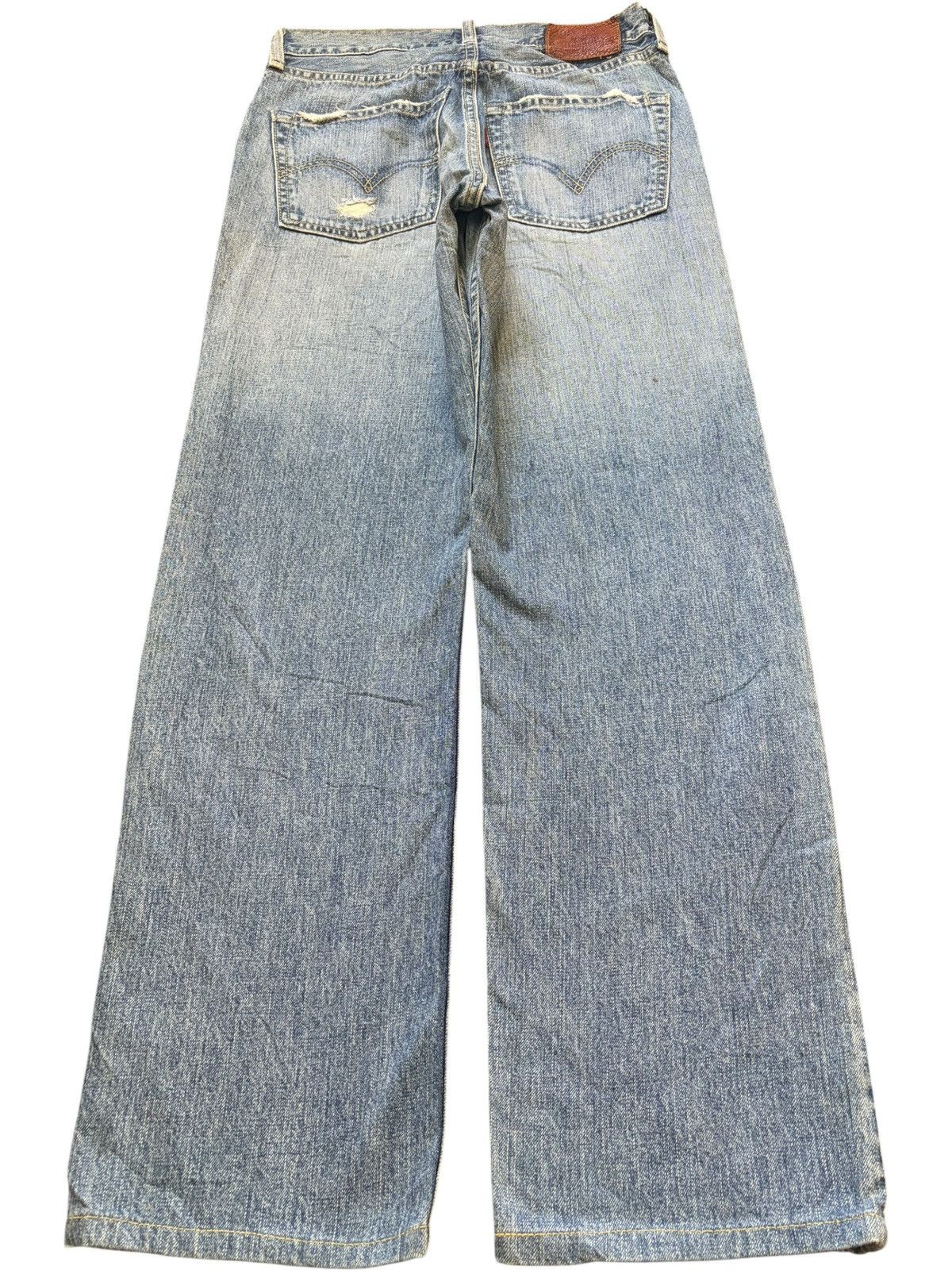 Levi's Vintage 90s Levis 502 Faded Wash Distressed Jeans Size US 27 - 2 Thumbnail