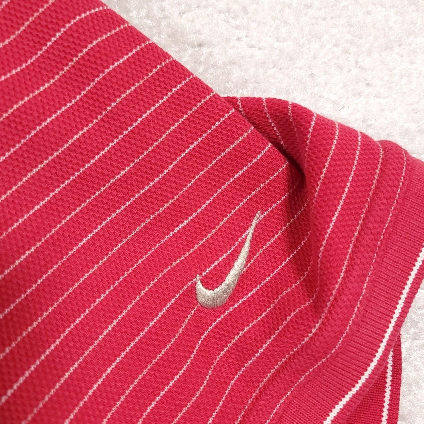 Nike VINTAGE Nike Golf Polo Shirt Mens XL Red Striped Dri-Fit Embroidered Logo Shirt Size US XL / EU 56 / 4 - 5 Thumbnail