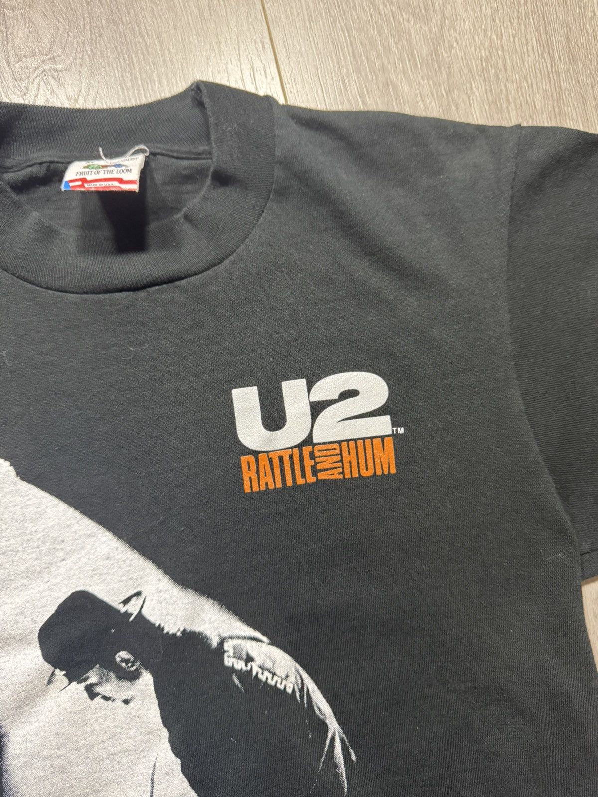 Vintage U2 Rattle and Hum 1988 Tour T-Shirt Vintage 80's Size US M / EU 48-50 / 2 - 4 Thumbnail
