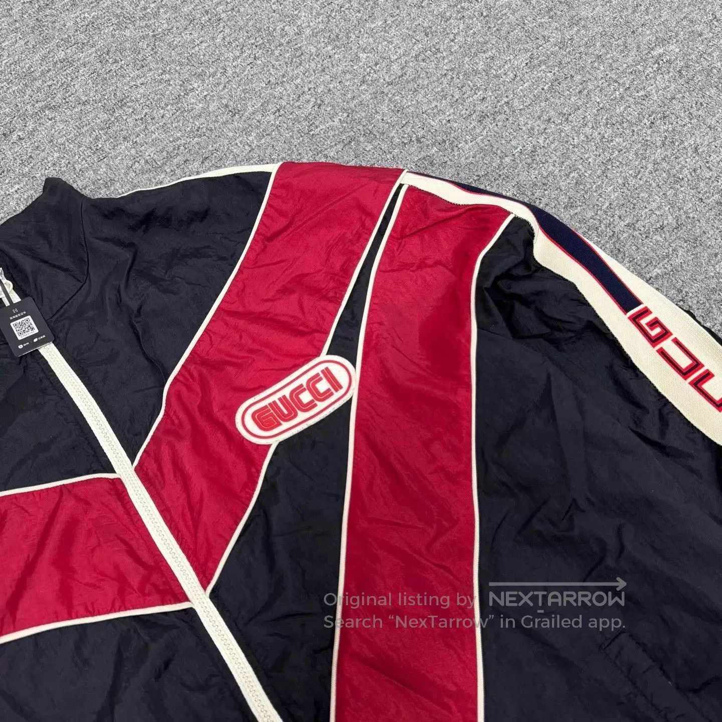 Gucci Red Colorblock Zip-Up Jacket - XL. Size US XL / EU 56 / 4 - 5 Thumbnail