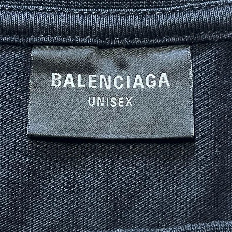 Balenciaga Balenciaga Black flame double-ring short-sleeved T-shirt Size US S / EU 44-46 / 1 - 3 Thumbnail