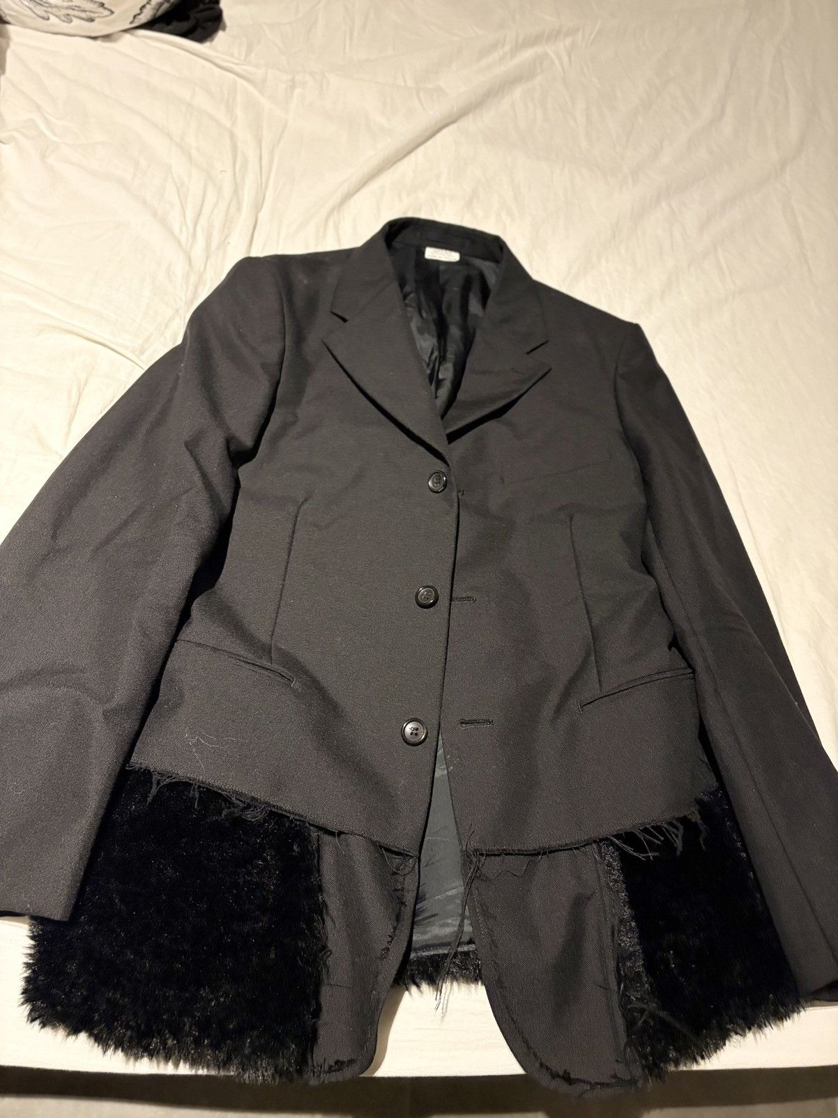 Comme des Garcons Homme Plus Comme des Garçon homme plus flockered blazer Size 48L - 1 Thumbnail