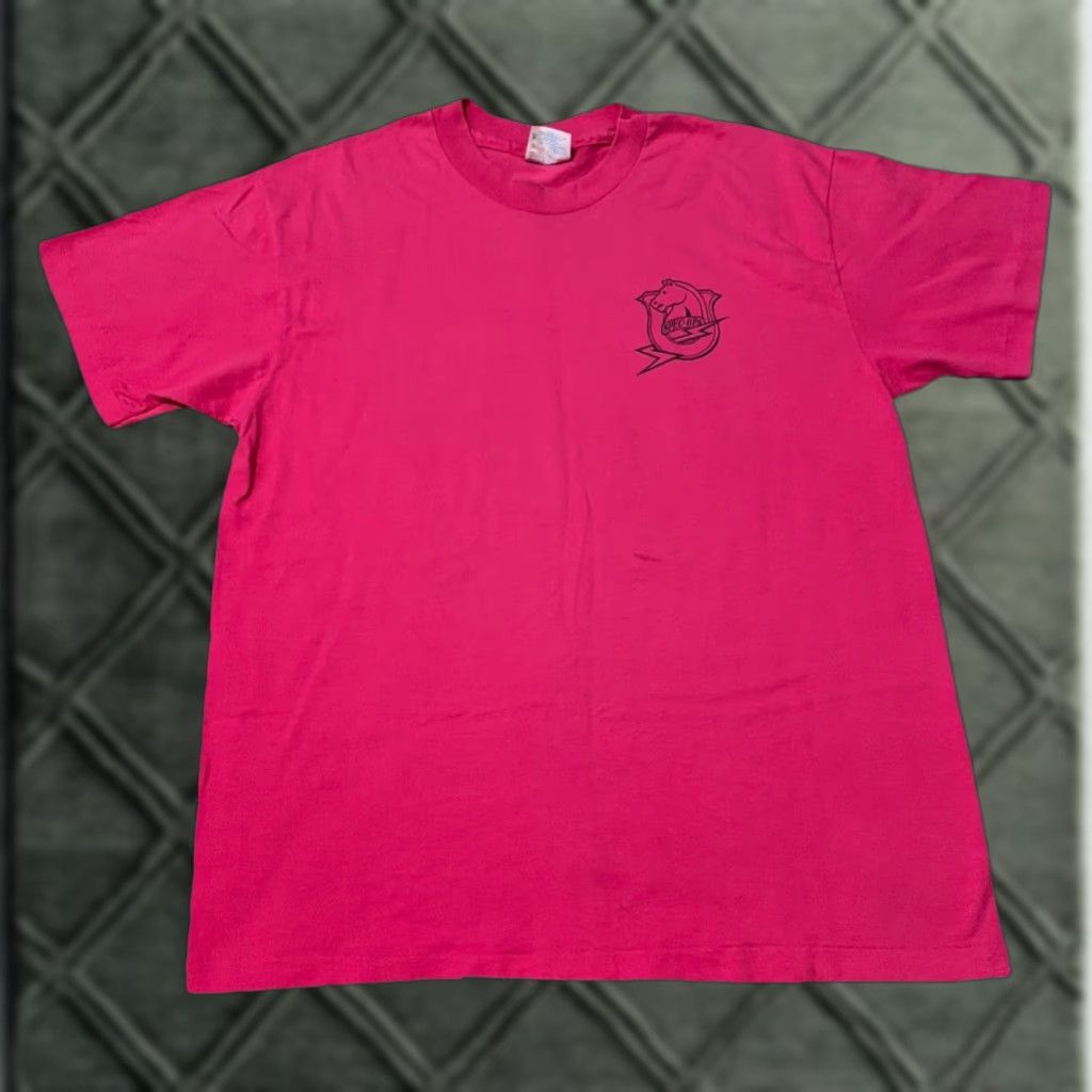 VINTAGE Spec Ops 93 Military Special Operations Army Pink T-Shirt Large Mens Regular L Hanes Shirt Pink Military 90s