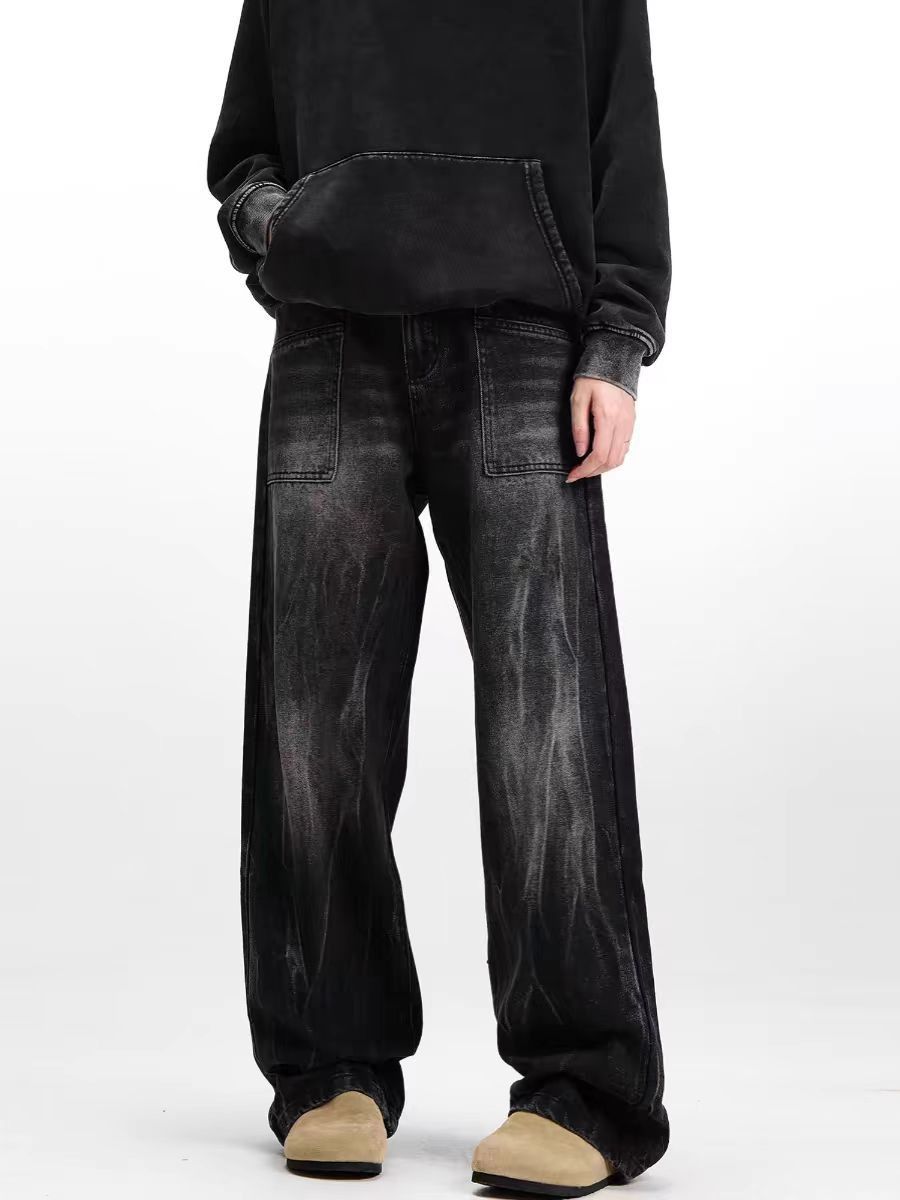 Japanese Brand × Jean High Street Design Washed Ash Straight Leg Jeans Size US 32 / EU 48 - 4 Thumbnail