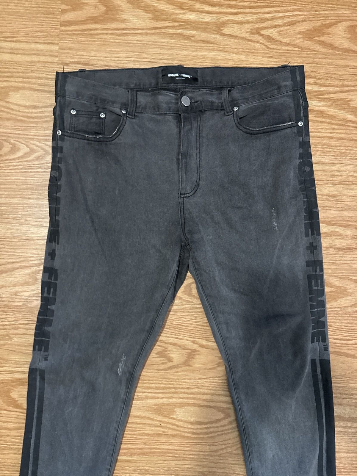 Homme + Femme La Homme + Femme Striped Jeans Size US 33 - 4 Thumbnail