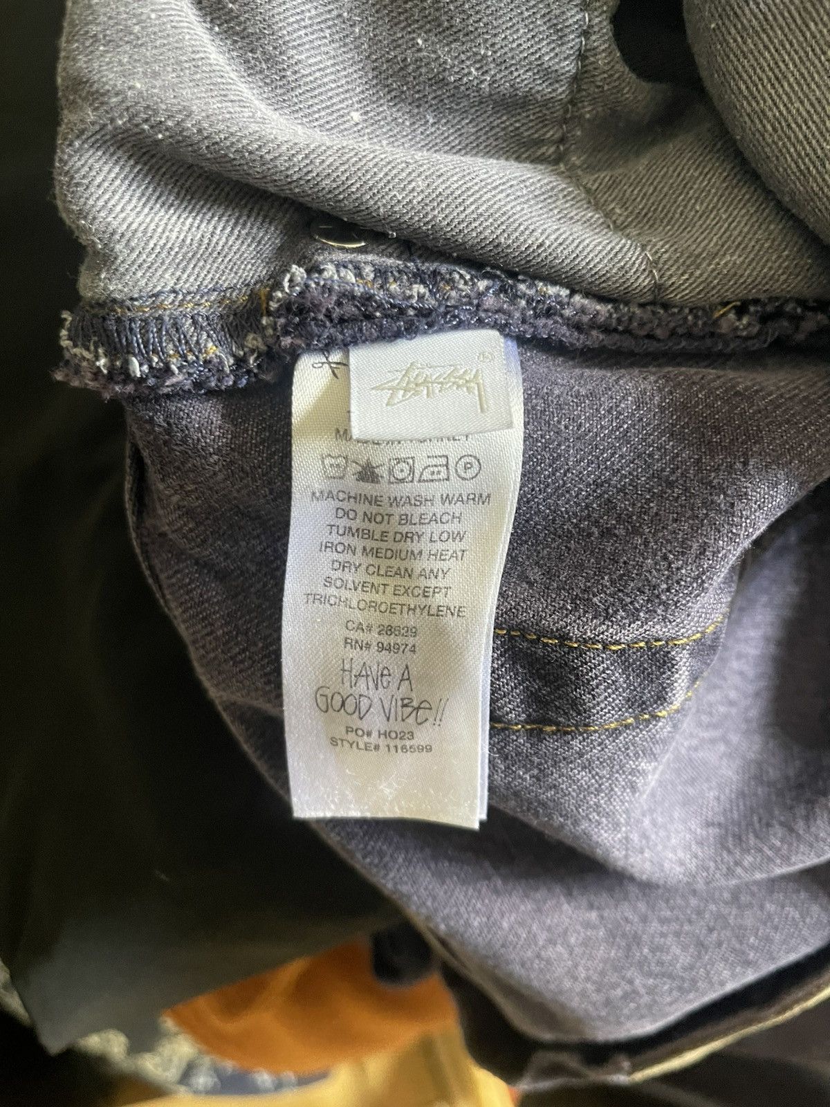 Stussy Stussy “Big Ol” Jeans Indigo Wash Baggy Denim Size 33W x 31L Size US 33 - 11 Thumbnail
