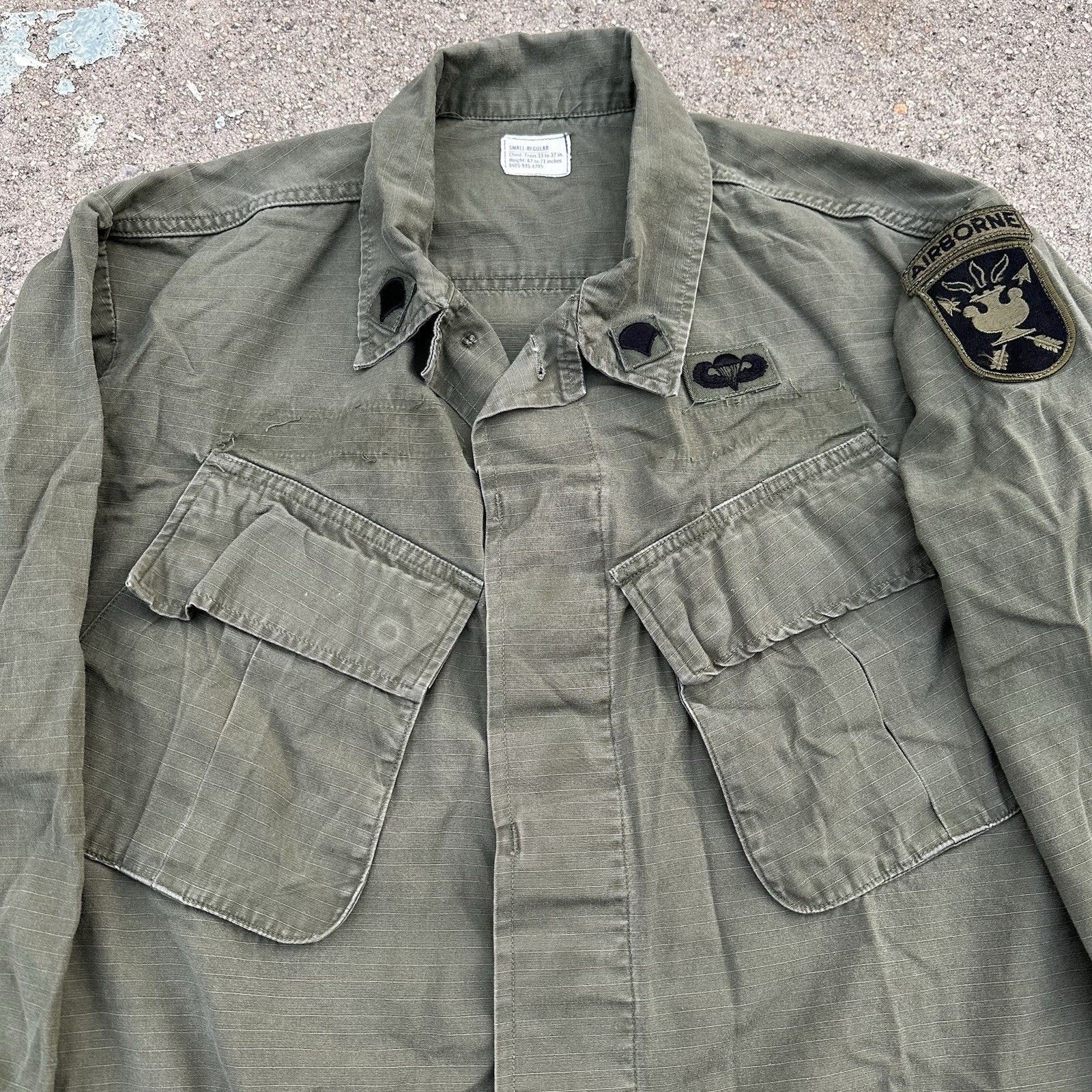 Vintage Vintage 70s OG-107 Rip Stop Poplin Slant Pocket Coat Vietnam Size US S / EU 44-46 / 1 - 2 Thumbnail