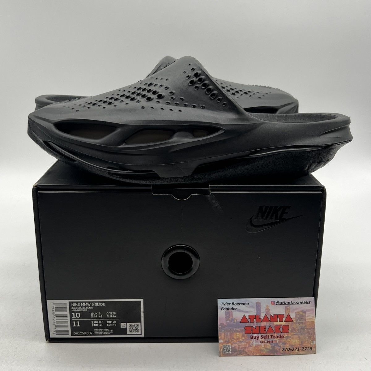 Nike Matthew M. Williams x 005 slides black Size US 10 / EU 43 - 1 Thumbnail